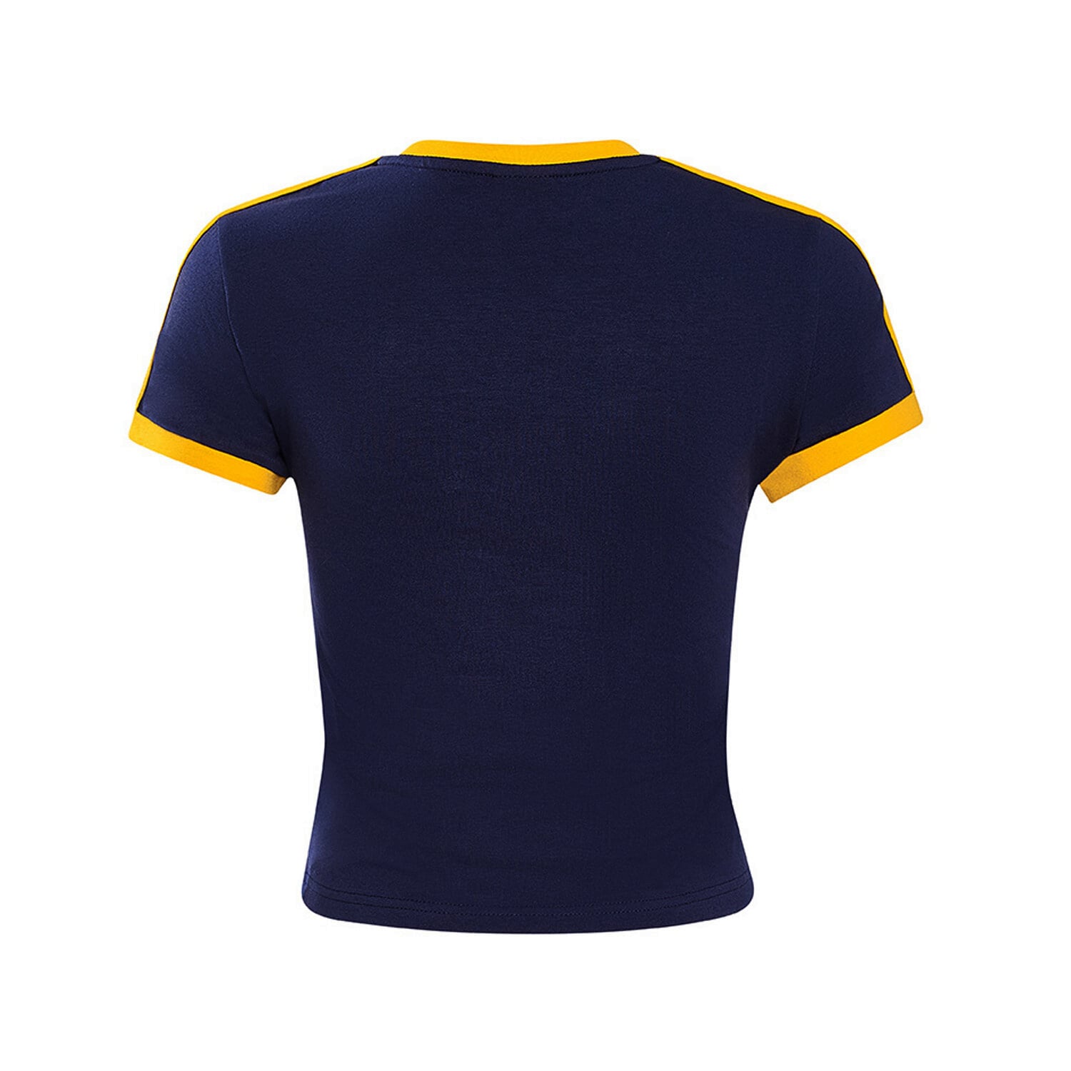 Women's Hype and Vice  Navy Cal Bears Cropped Goalie Baby T-Shirt