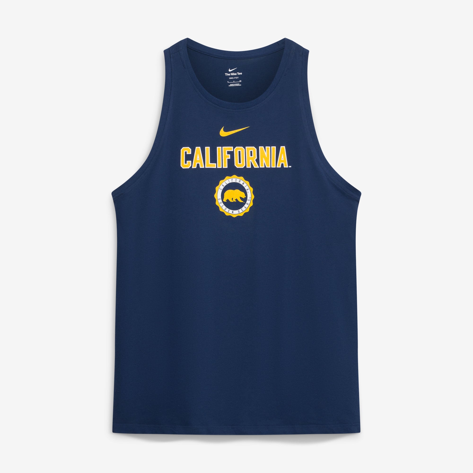 Women's Nike Navy Cal Bears Dri-FIT Tomboy Tank Top