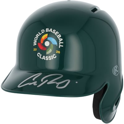 Cal Raleigh USA Baseball Autographed Fanatics Authentic 2026 World Baseball Classic Logo Mini Batting Helmet