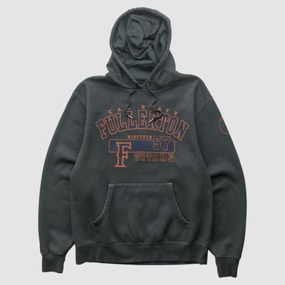 Cal State Fullerton Titans Jansport 2000s Hooded Pullover Sweatshirt - Charcoal - S by Fanatics Real Vintage