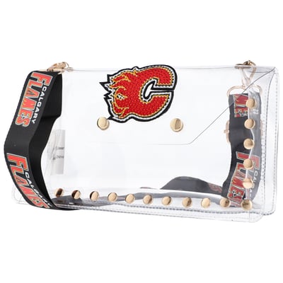  Calgary Flames FABGATING by Cuce  Crystal Clear Envelope Crossbody Bag
