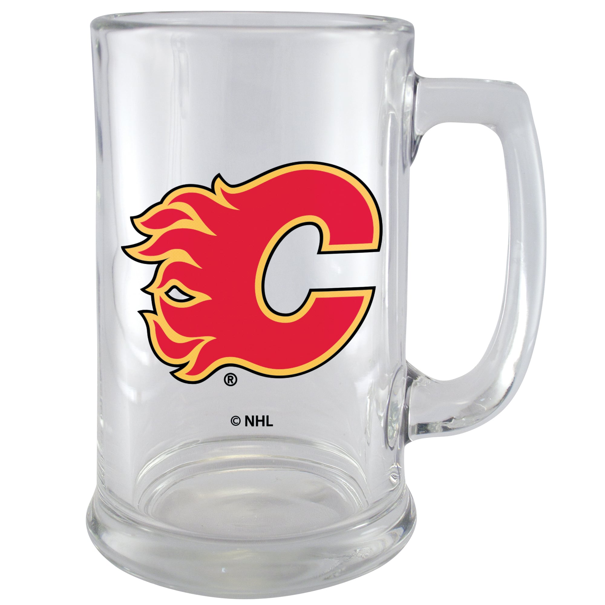 Flames de Calgary - 15 oz Chope de bière en verre