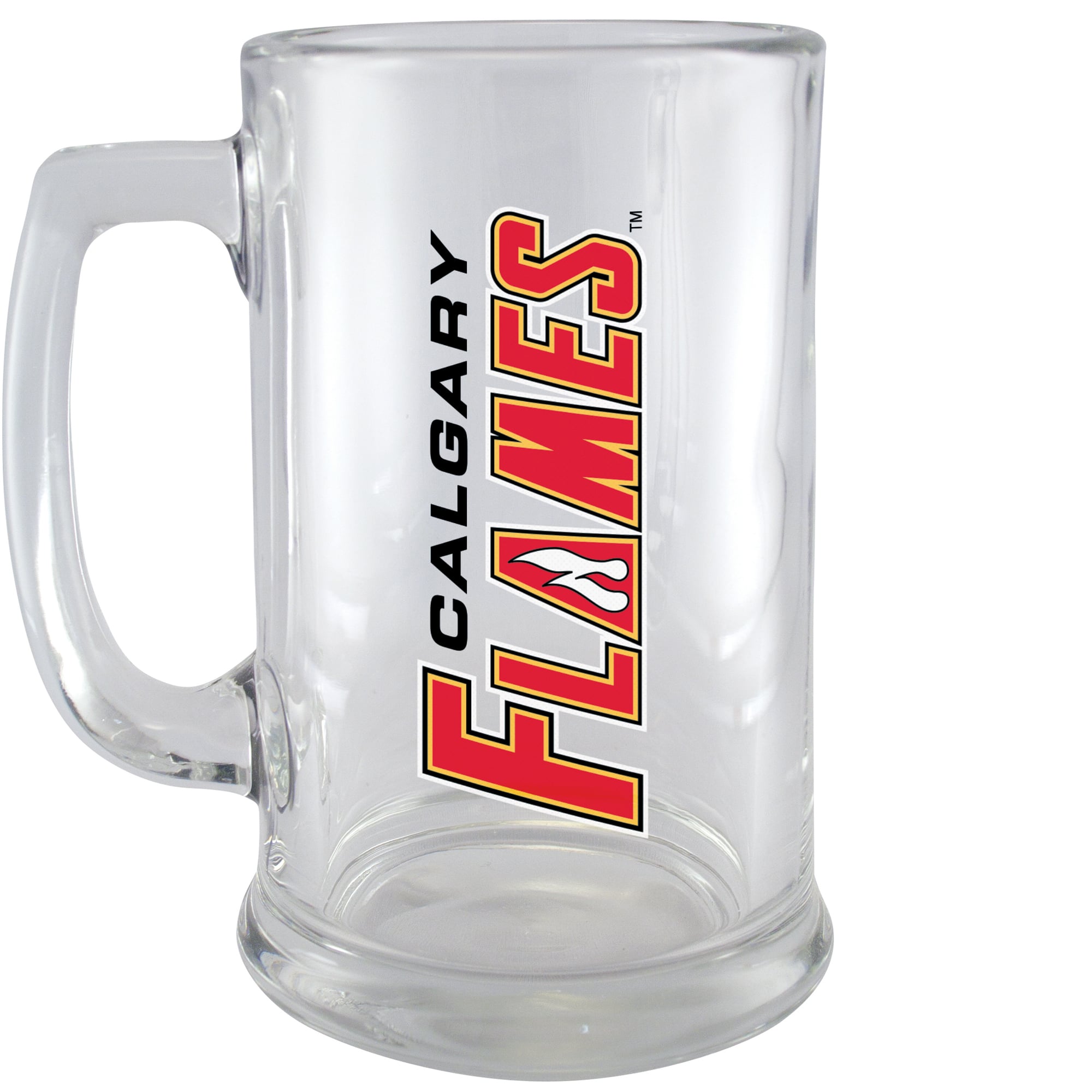 Flames de Calgary - 15 oz Chope de bière en verre