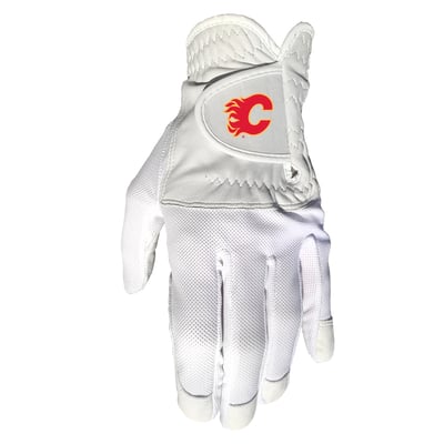 Calgary Flames Cool Mesh Cabretta Leather Golf Glove