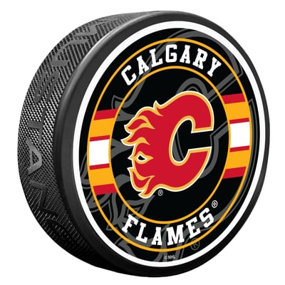Calgary Flames Spotlight Hockey Puck