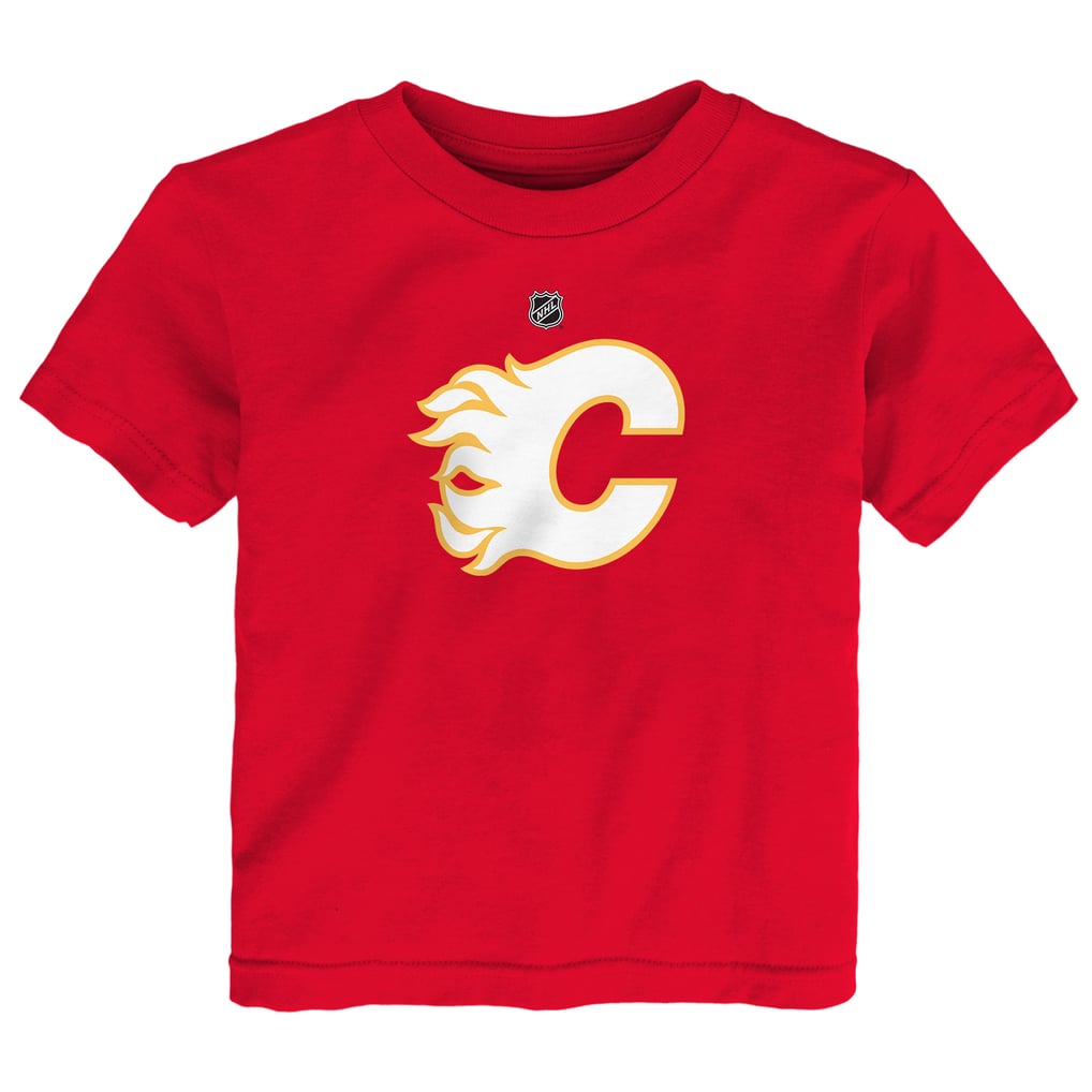 T-shirt bébé Calgary Flames Outerstuff rouge avec logo principal