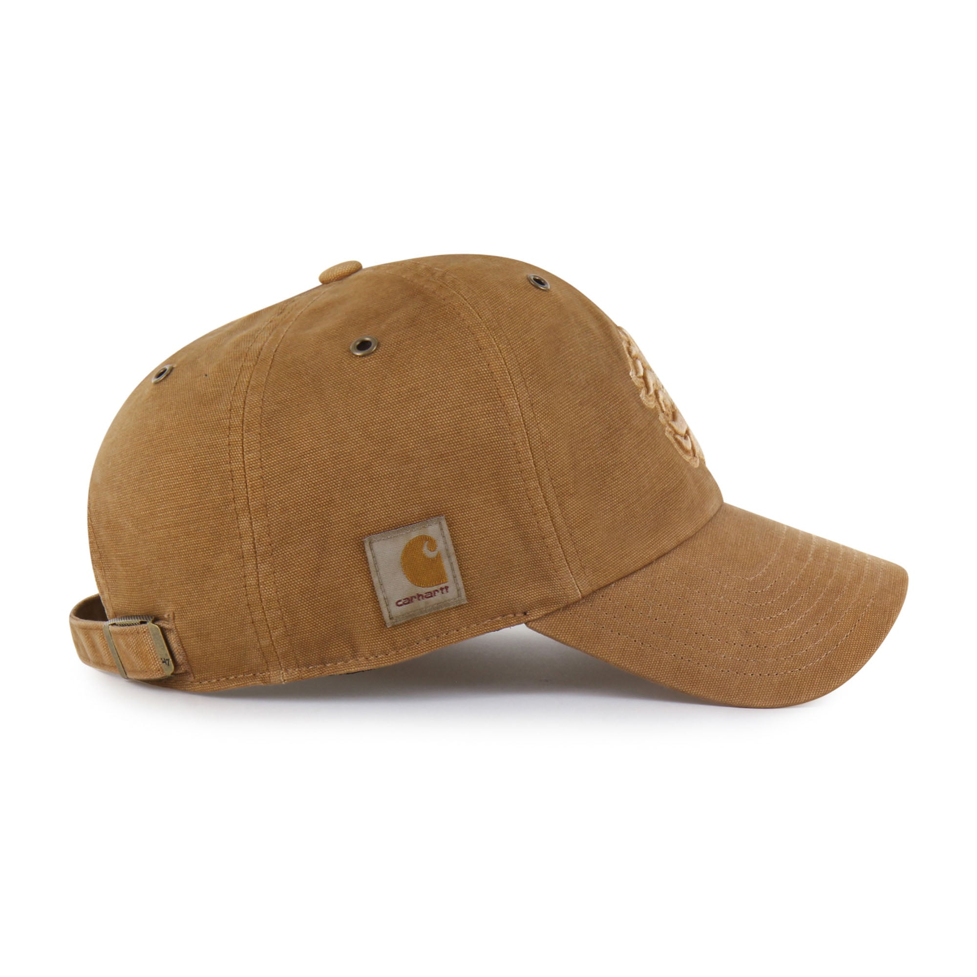 Casquette ajustable Carhartt x '47 marron Calgary Flames Dyed Clean Up pour homme
