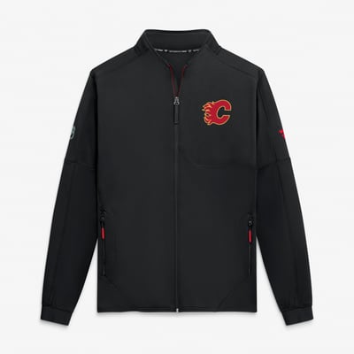 Calgary Flames Fanatics Authentic Pro Rink Fleece Full-Zip Jacket - Black