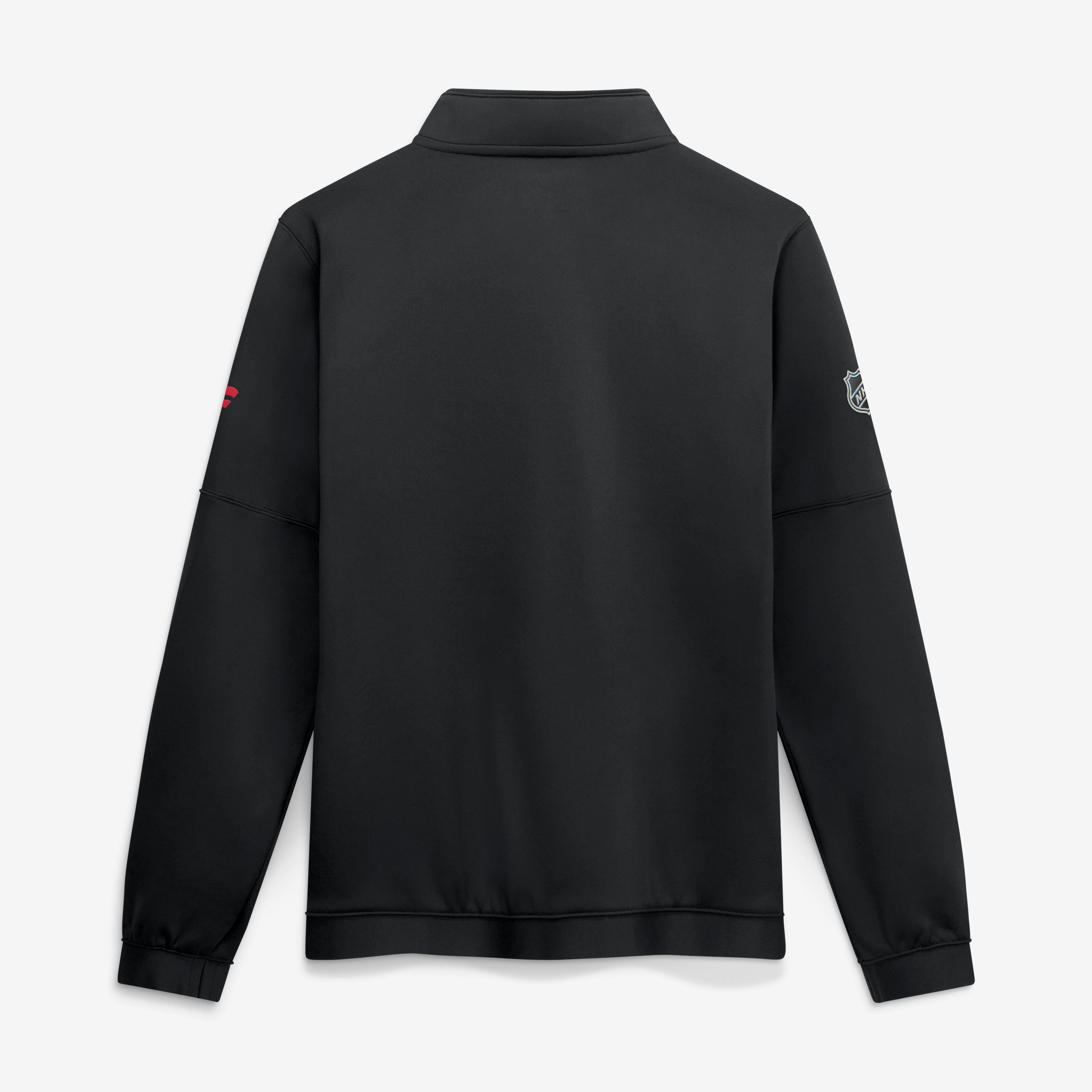 Men's Fanatics Black Calgary Flames Authentic Pro Rink Fleece Quarter-Zip Pullover