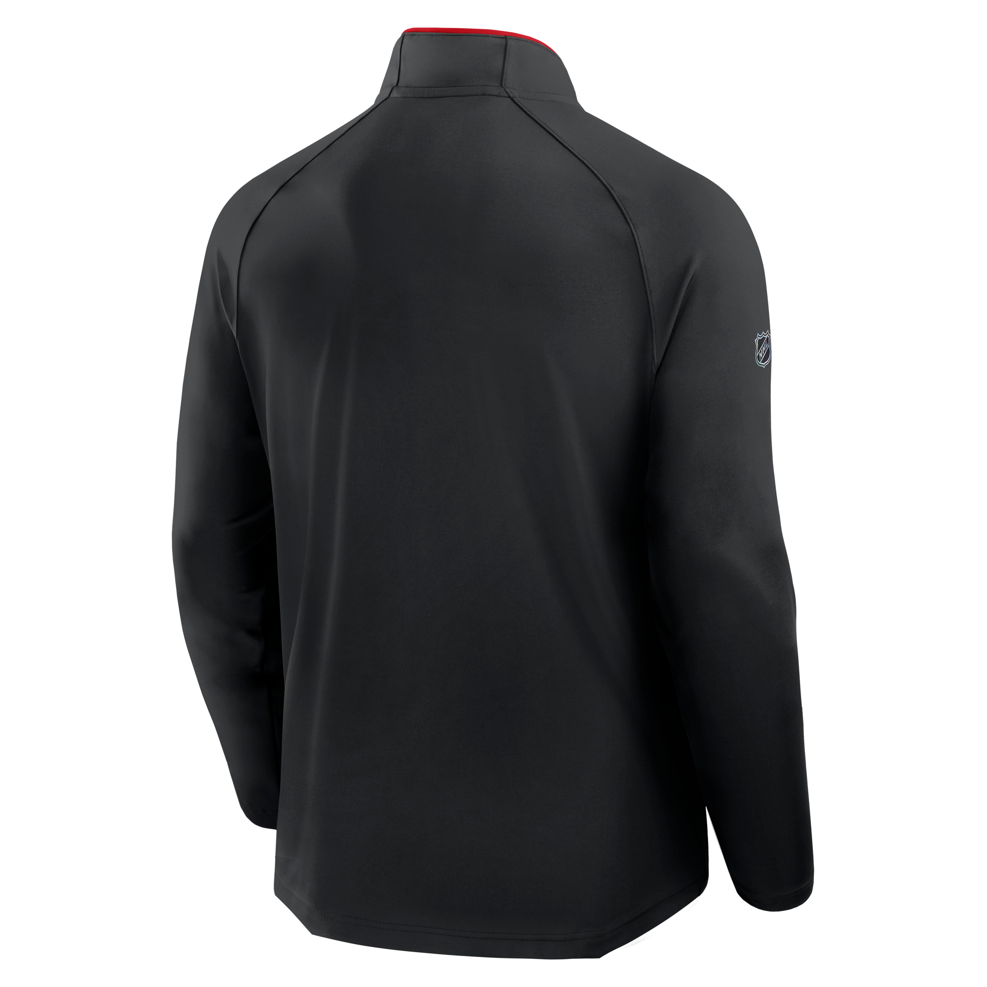 Men's Fanatics Black Calgary Flames Authentic Pro Rink Lightweight Quarter-Zip Pullover