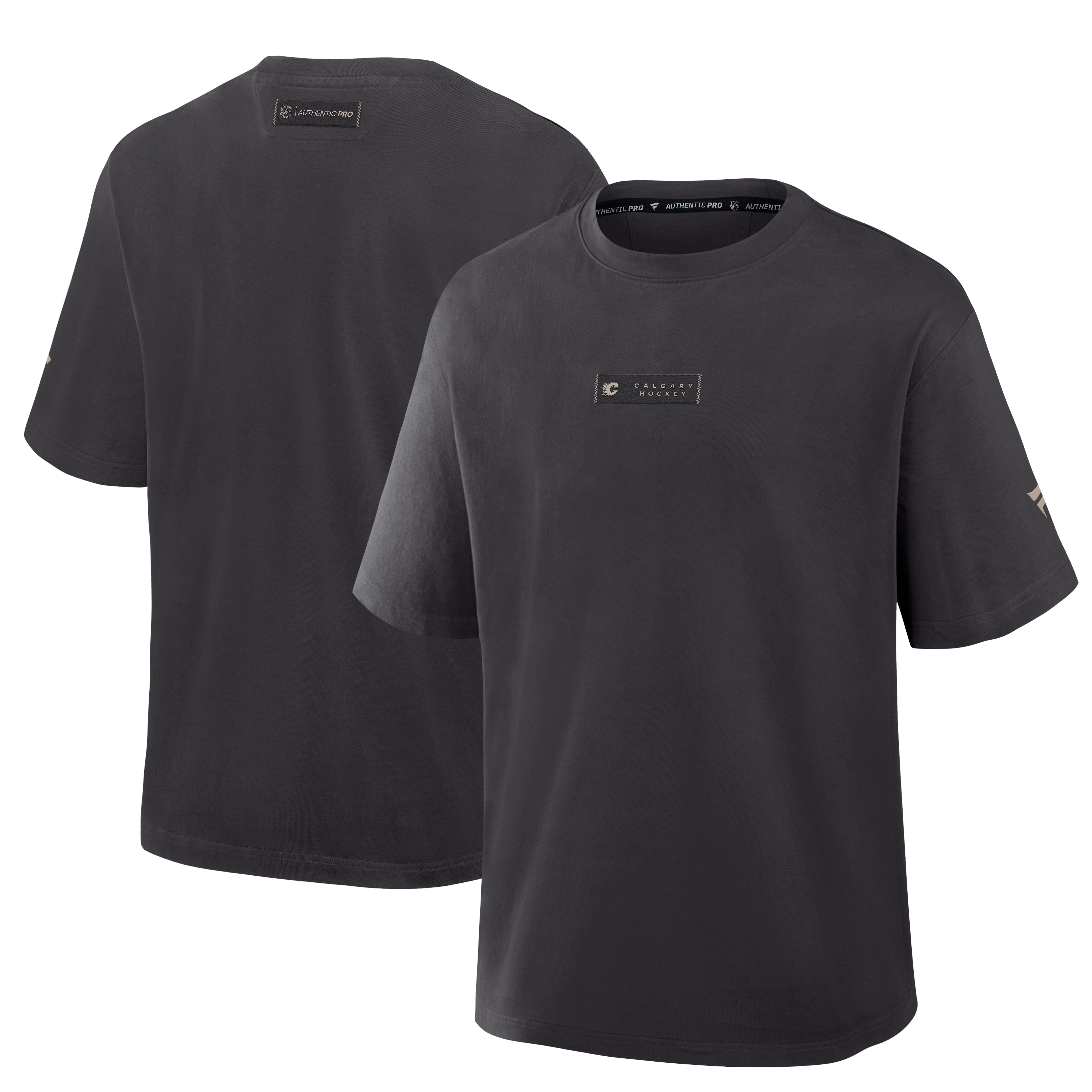 T-shirt authentique de route professionnel pour homme Fanatics Flambeaux Calgary