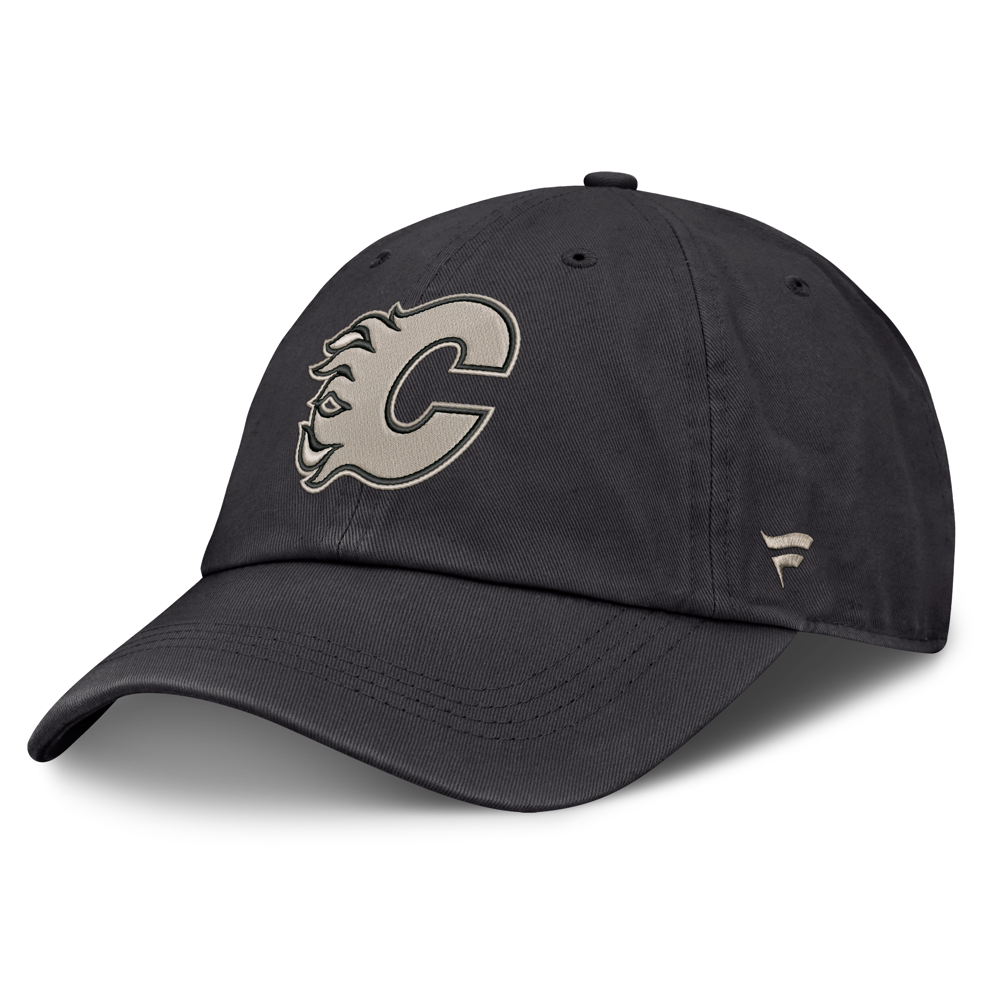 Men's Fanatics Charcoal Calgary Flames Authentic Pro Road Soft Wash Unstructured Adjustable Hat