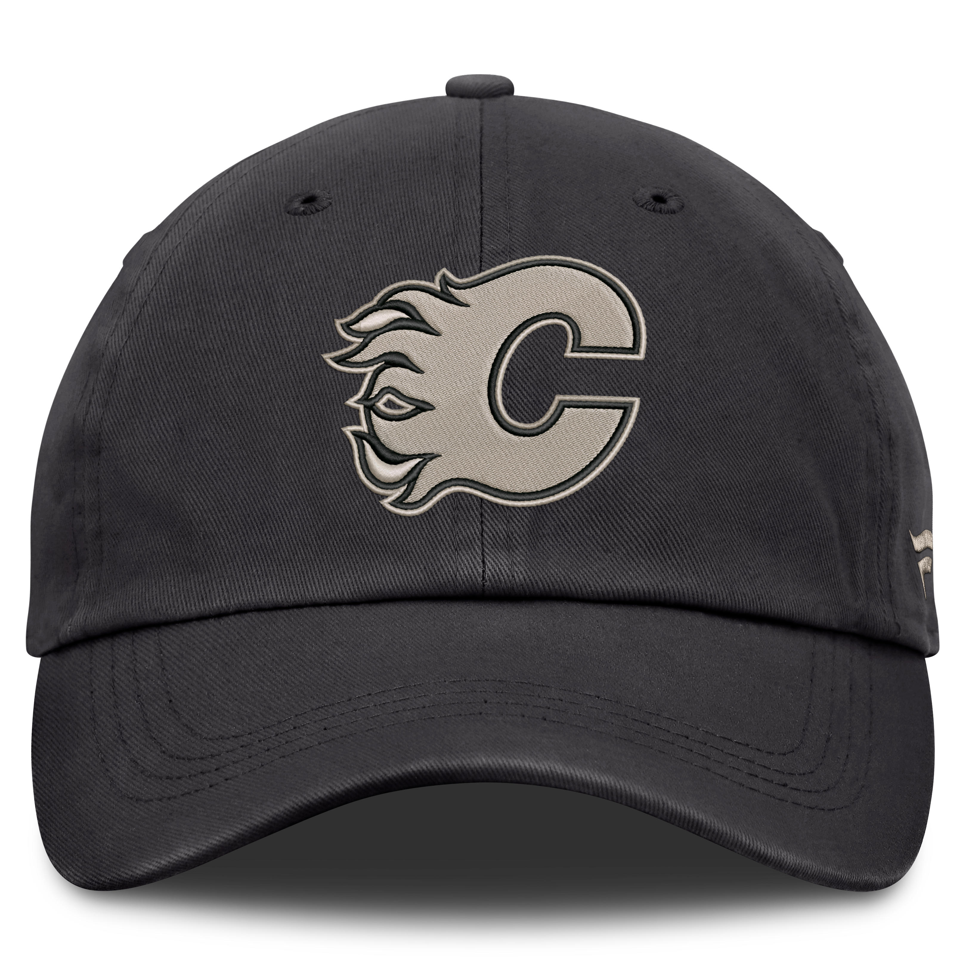 Men's Fanatics Charcoal Calgary Flames Authentic Pro Road Soft Wash Unstructured Adjustable Hat
