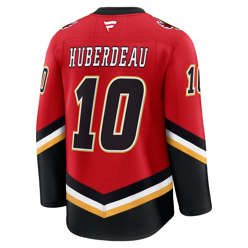 Men's Calgary Flames Jonathan Huberdeau Fanatics Red Alternate Premium ...