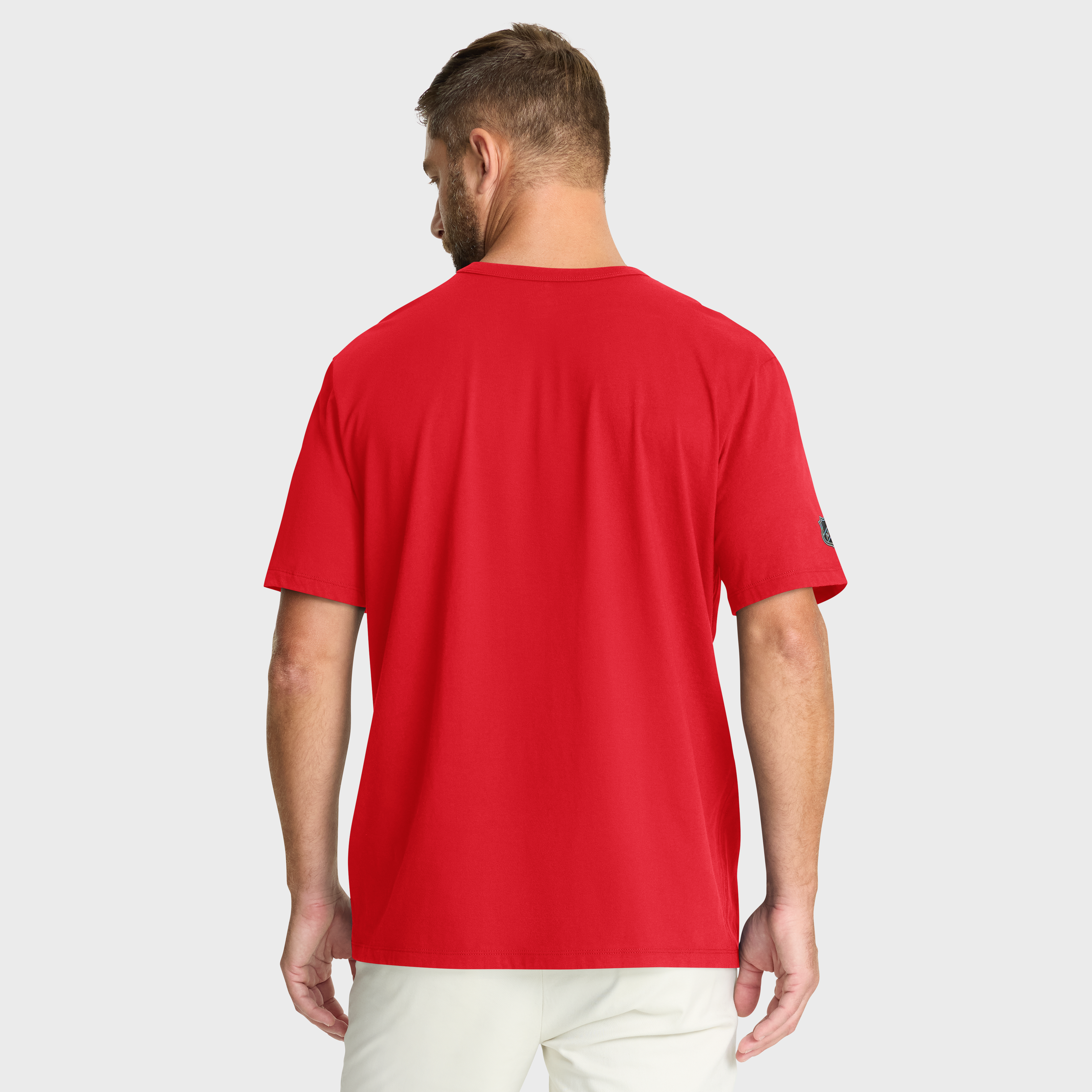 T-shirt authentique Pro Primary rouge des Flames de Calgary pour homme