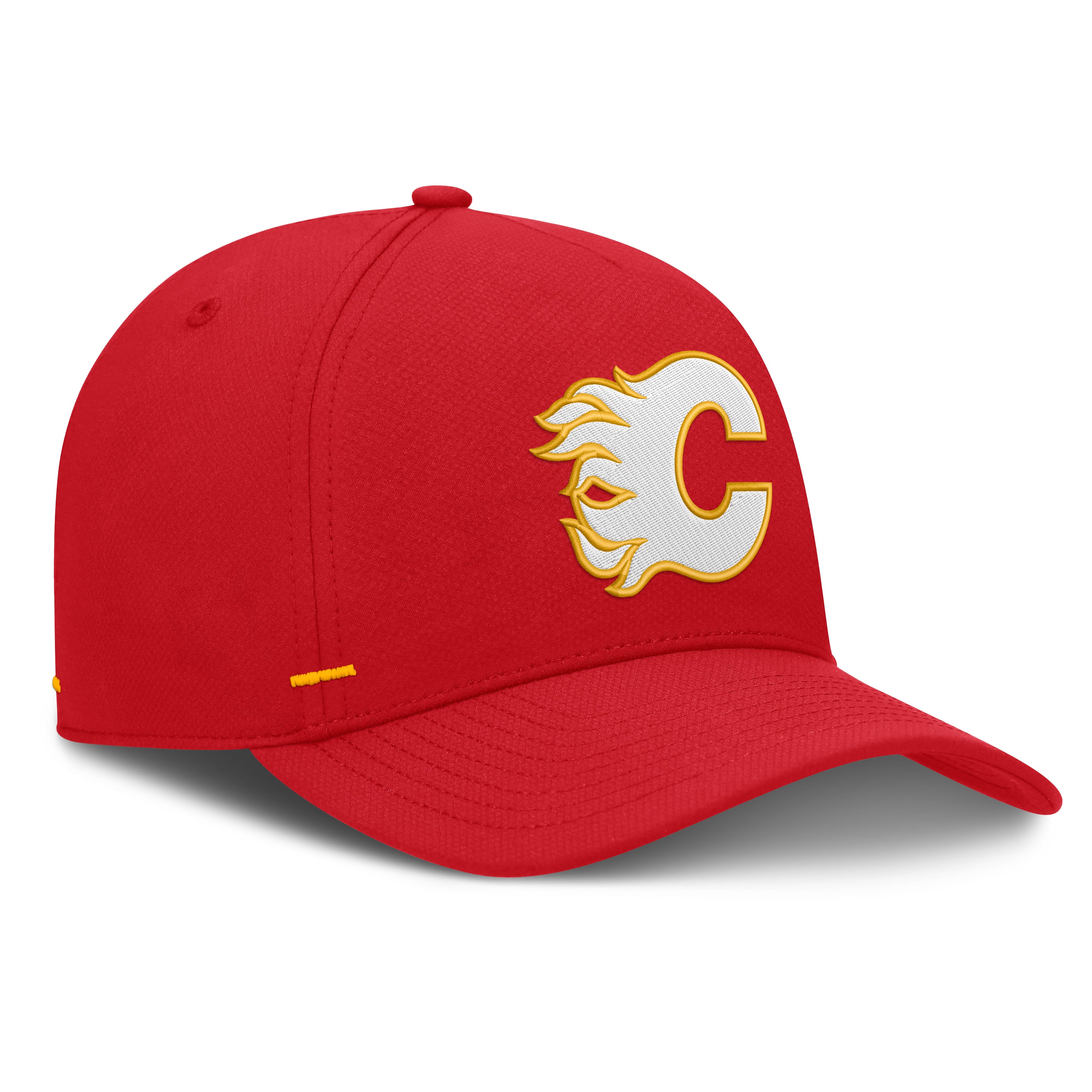 Men's Fanatics Red Calgary Flames Authentic Pro Rink Bar Tacks A-Frame Adjustable Hat