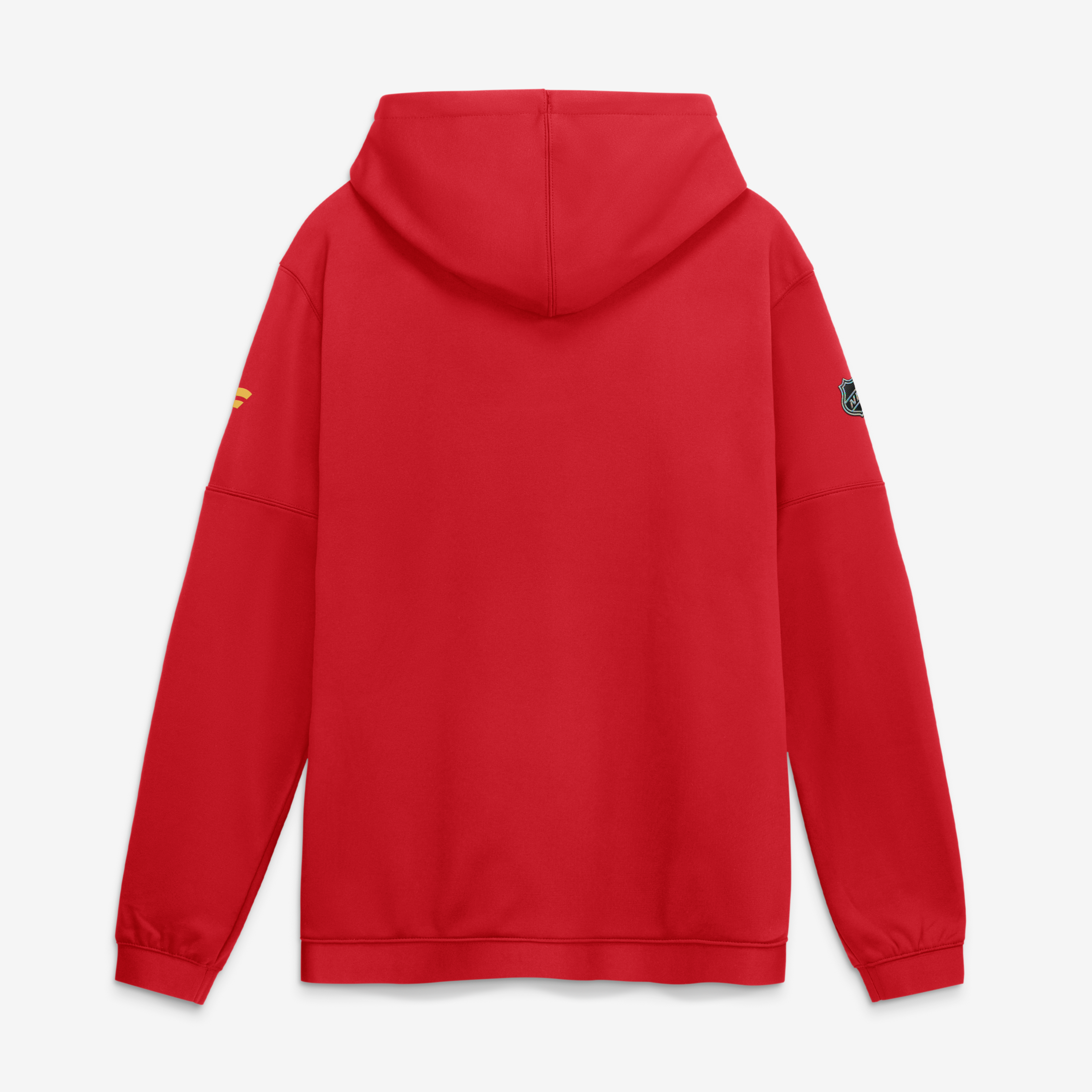 Men's Fanatics Red Calgary Flames Authentic Pro Rink Fleece Pullover Hoodie