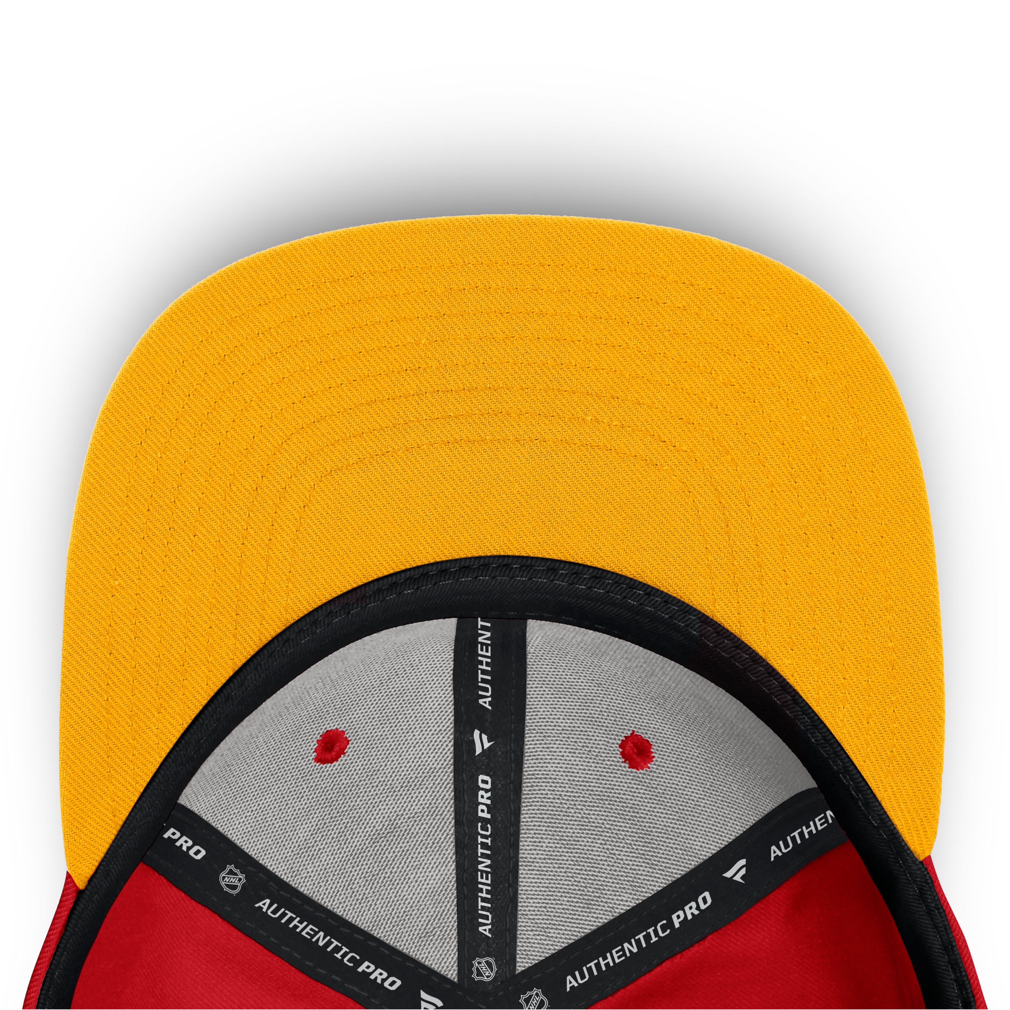 Men's Fanatics Red Calgary Flames Authentic Pro Rink Snapback Hat