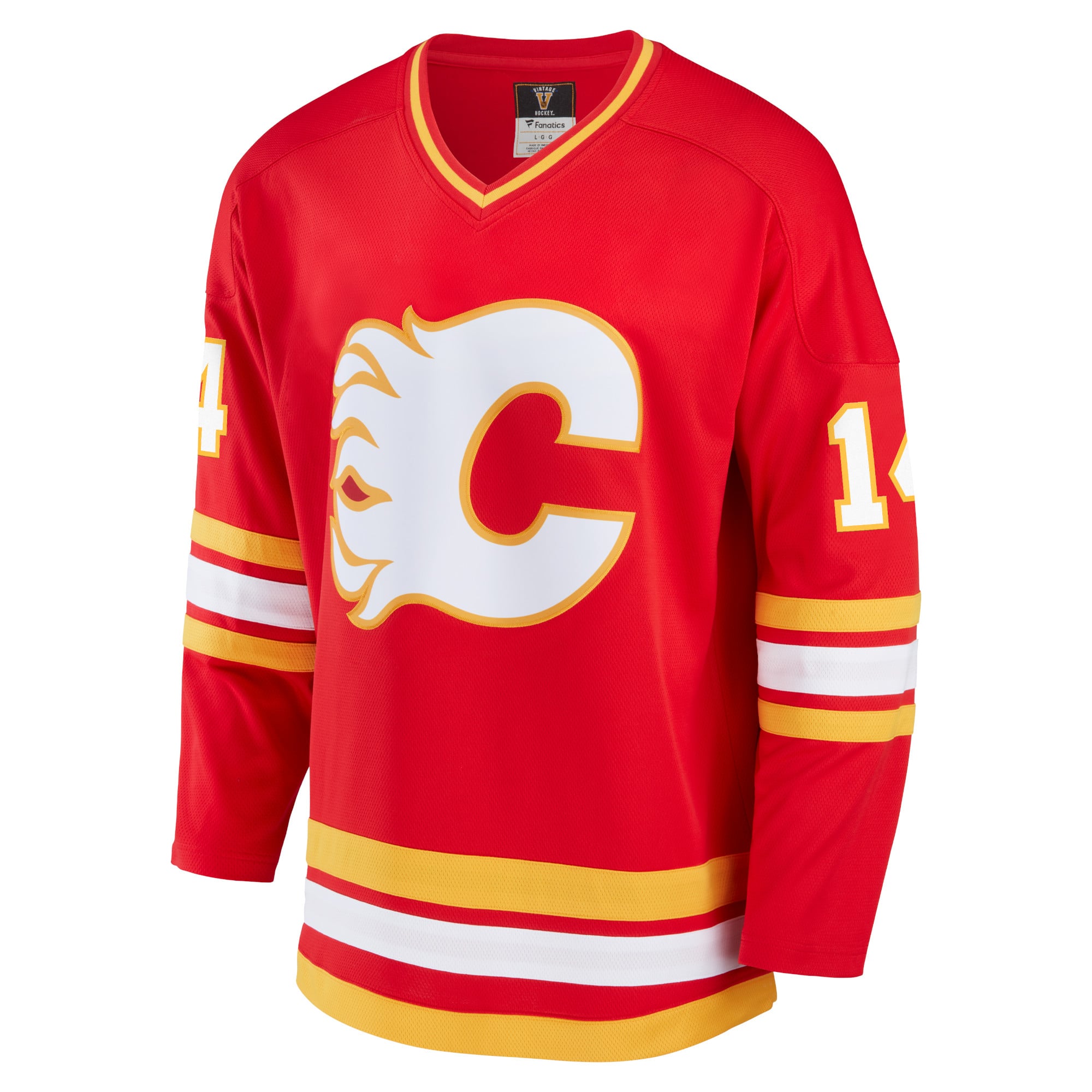 Men's Fanatics Theoren Fluery Red Calgary Flames Premier Breakaway Retired Player - Jersey
