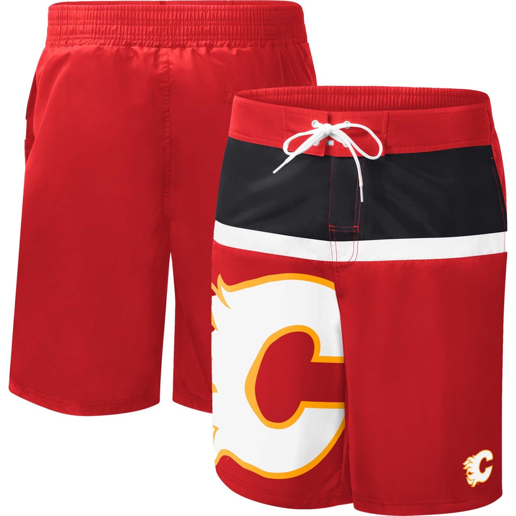 Calgary Flames G-III Sports by Carl Banks Sea Wind - Swim Trunks - Red