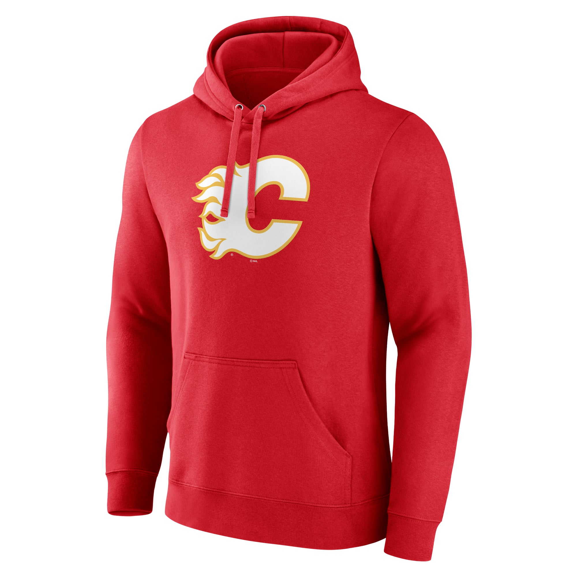 Sweat à capuche rouge pour homme avec logo principal des Flames de Calgary
