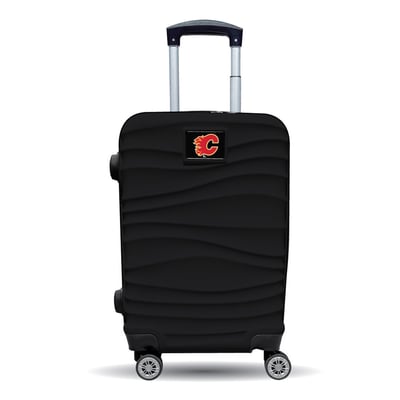 Calgary Flames MOJO Black Color Blitz Carry-On Hardcase Spinner Luggage
