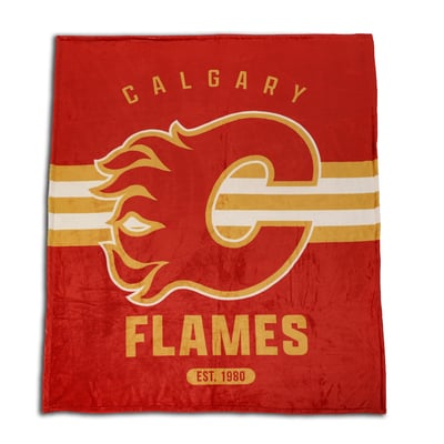 Nemcor Calgary Flames 50" x 60" Sherpa Throw Blanket