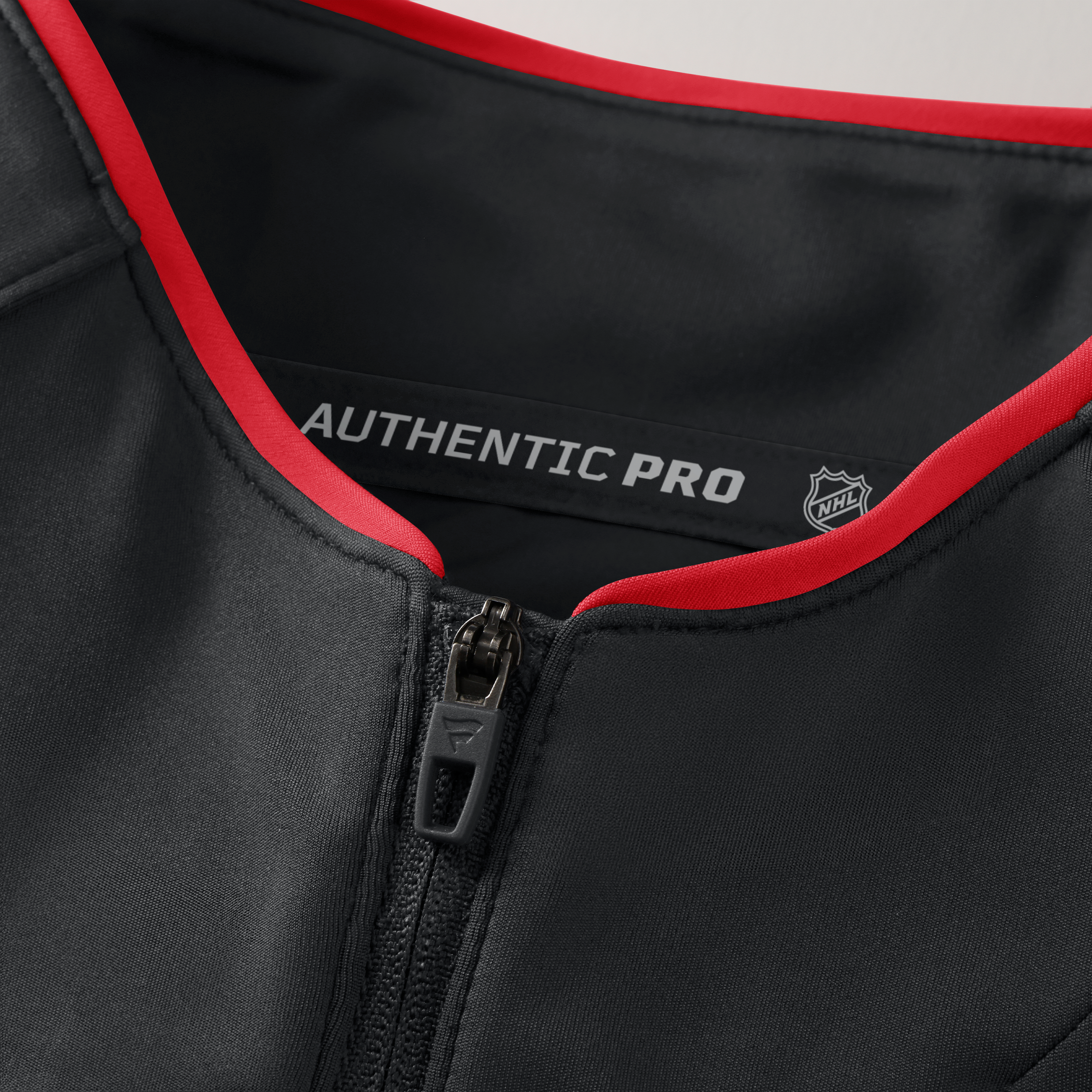 Women's Fanatics Black Calgary Flames Authentic Pro Rink Lightweight Quarter-Zip Pullover