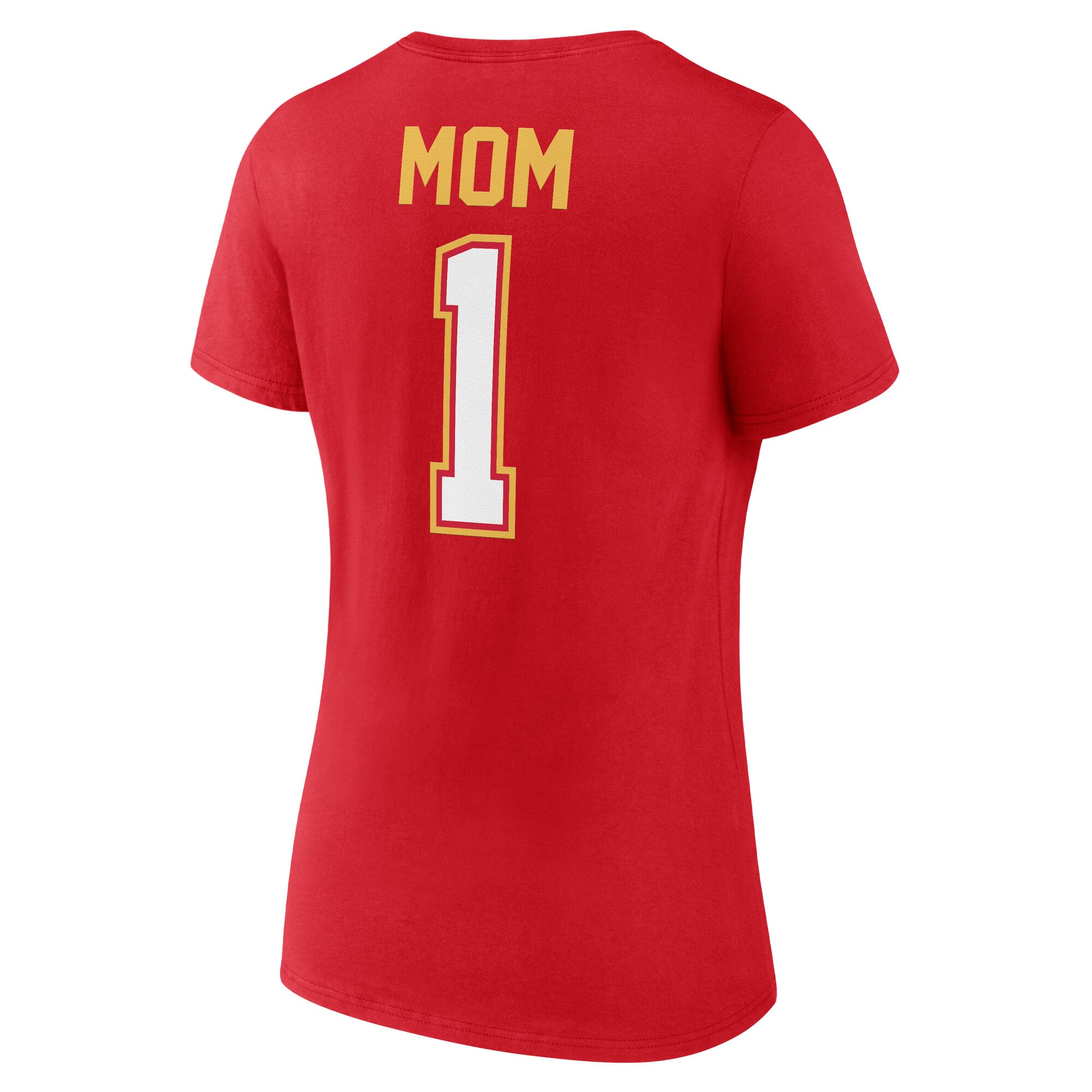 T-shirt à col en V rouge Calgary Flames pour femmes, spécial fête des mères