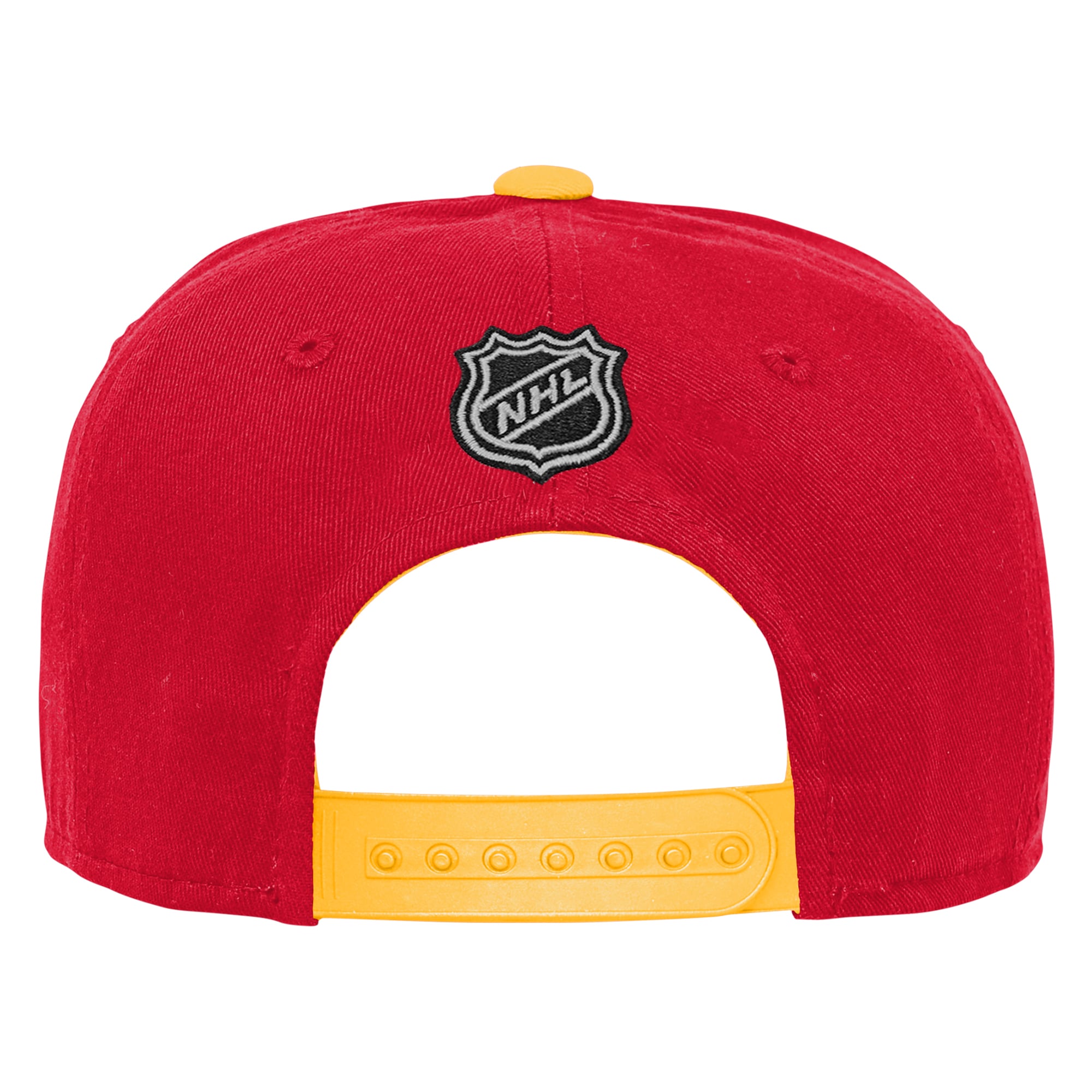 Youth Outerstuff Red Calgary Flames Logo Adjustable Hat
