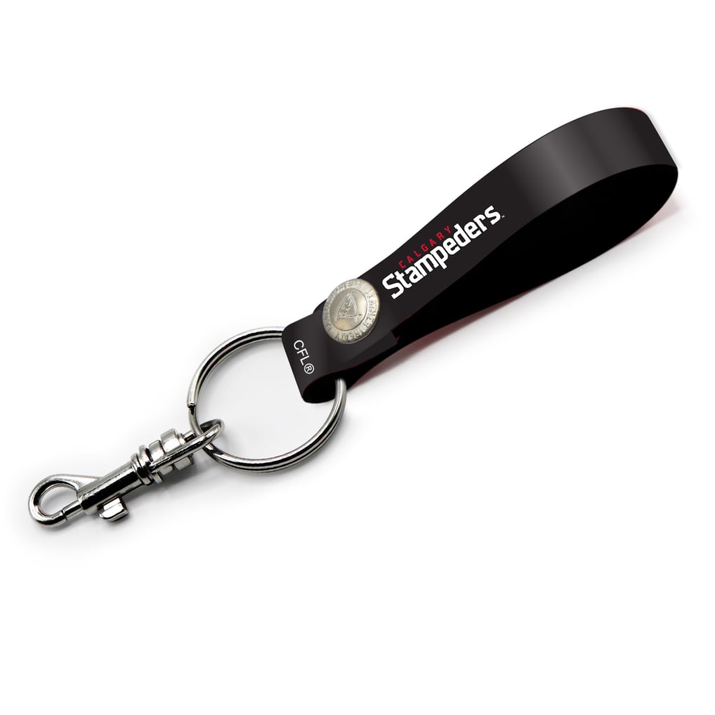 Porte-clés à boucle en cuir personnalisé des Stampeders de Calgary