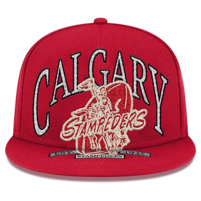 Calgary Stampeders New Era Turf Traditions 9FIFTY Snapback Hat - Red