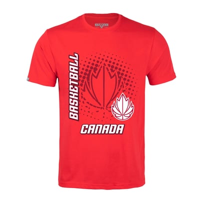 T-shirt Canada Basketball Levelwear Burst - Rouge