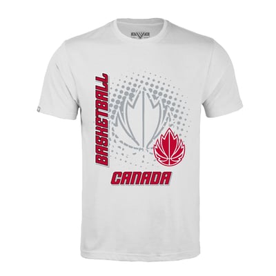 T-shirt Canada Basketball Levelwear Burst - Blanc