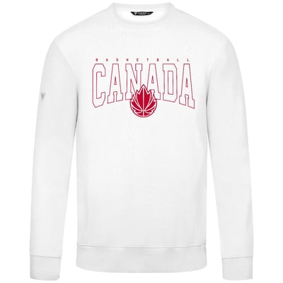 Sweat-shirt polaire Canada Basketball Levelwear Textbook - Blanc