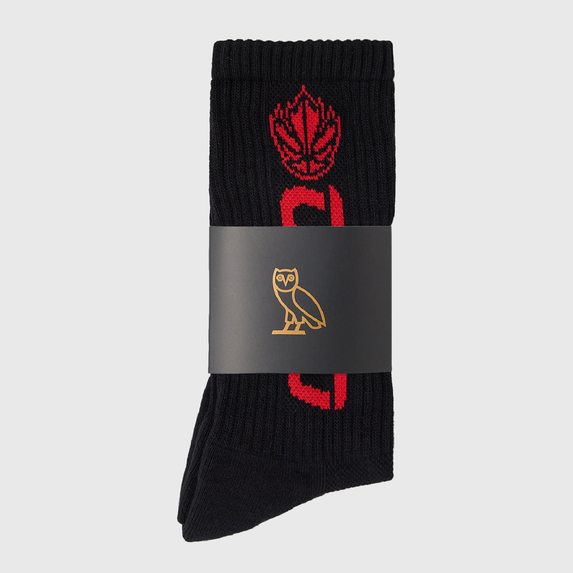 Men's OVO White Canada Basketball Crew Socks