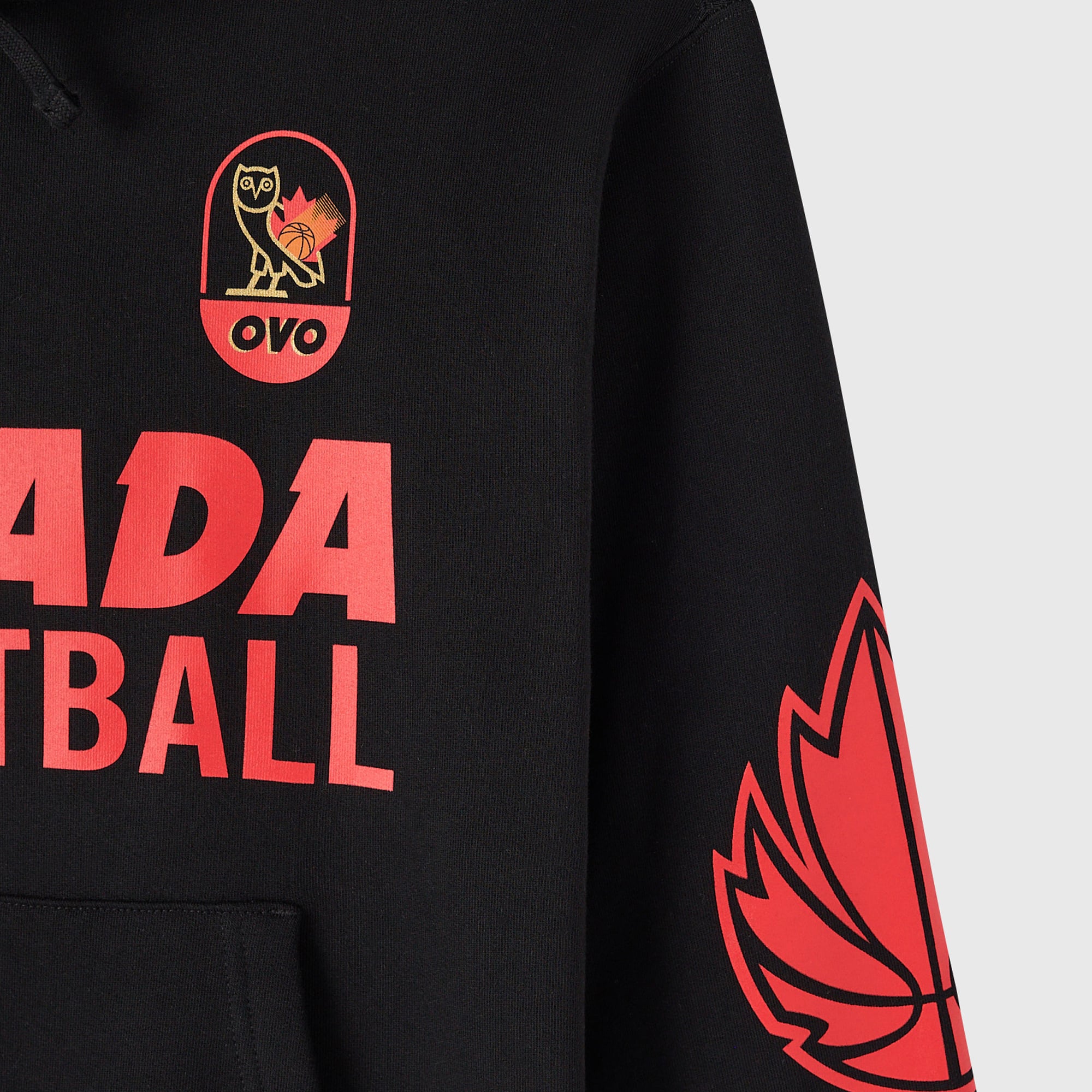 Men's OVO Gray Canada Basketball Hoodie