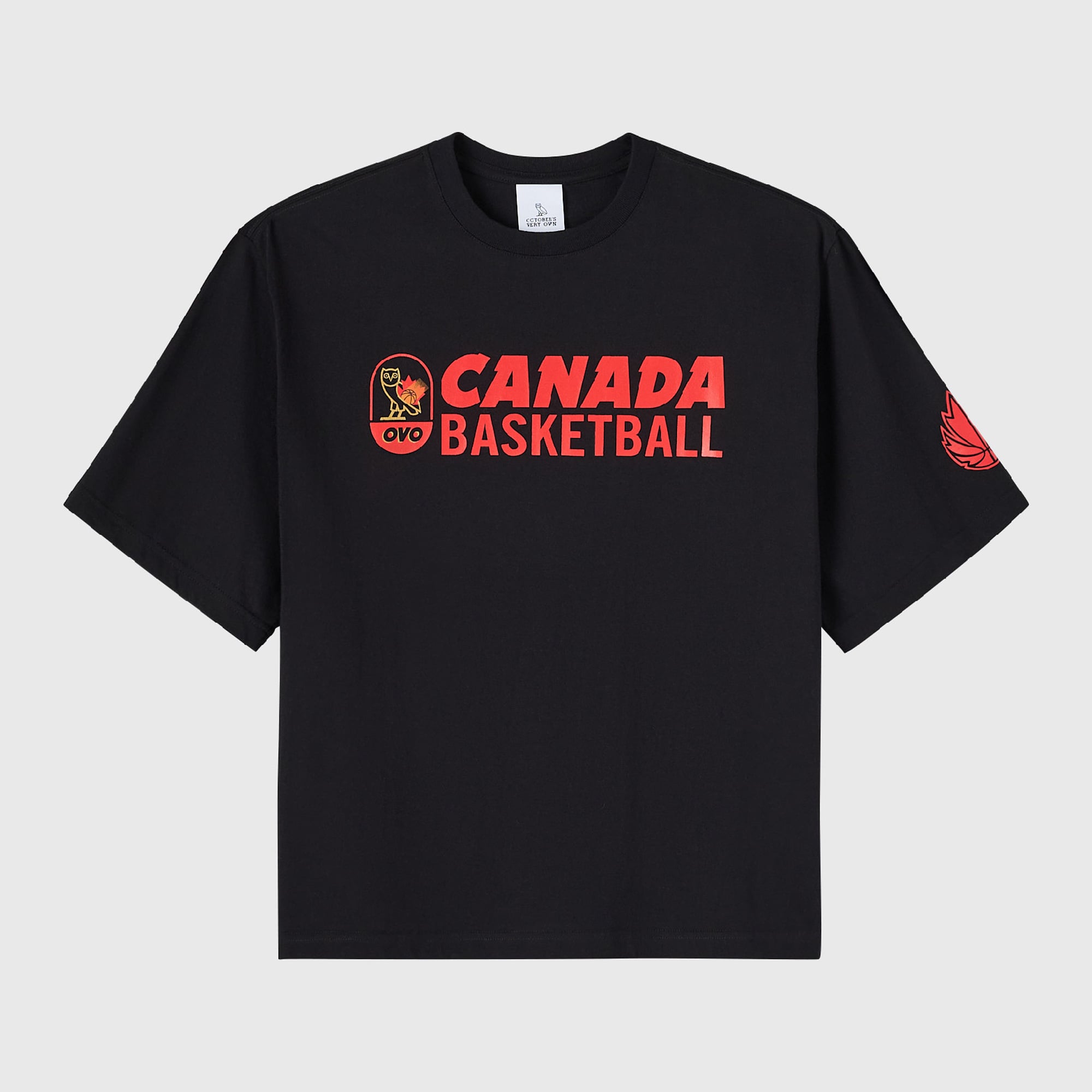 Men's OVO Gray Canada Basketball T-Shirt