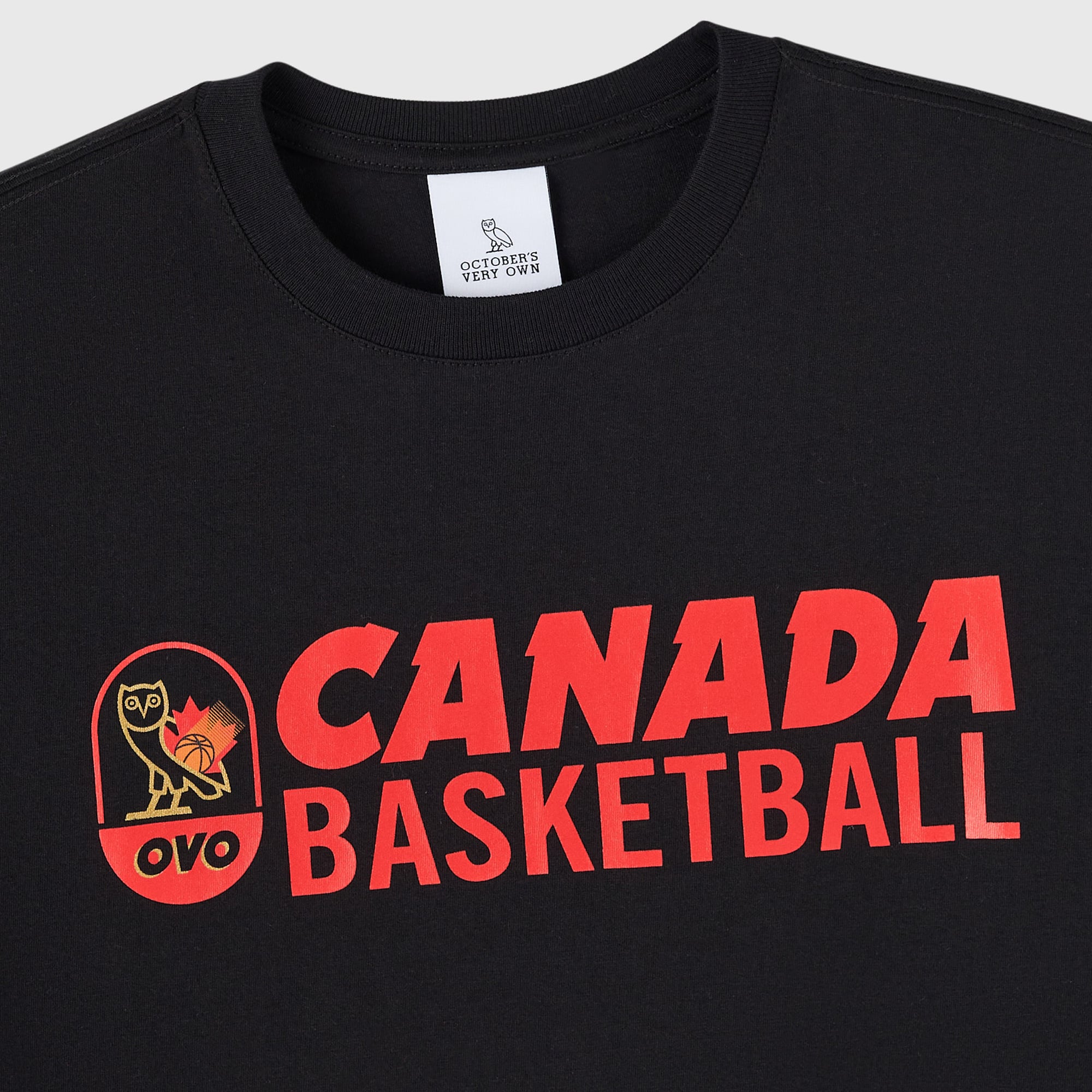 Men's OVO Gray Canada Basketball T-Shirt