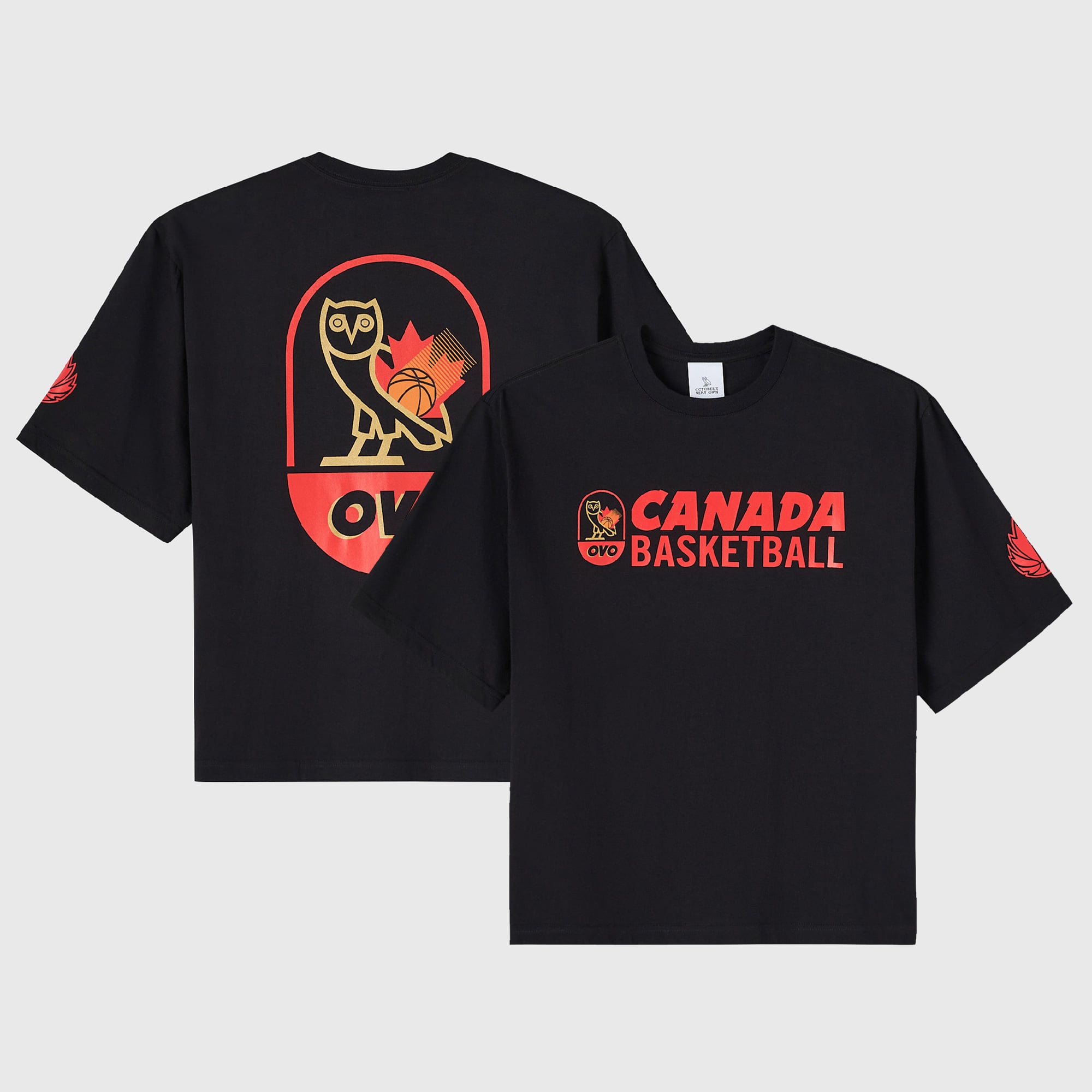 Men's OVO Gray Canada Basketball T-Shirt