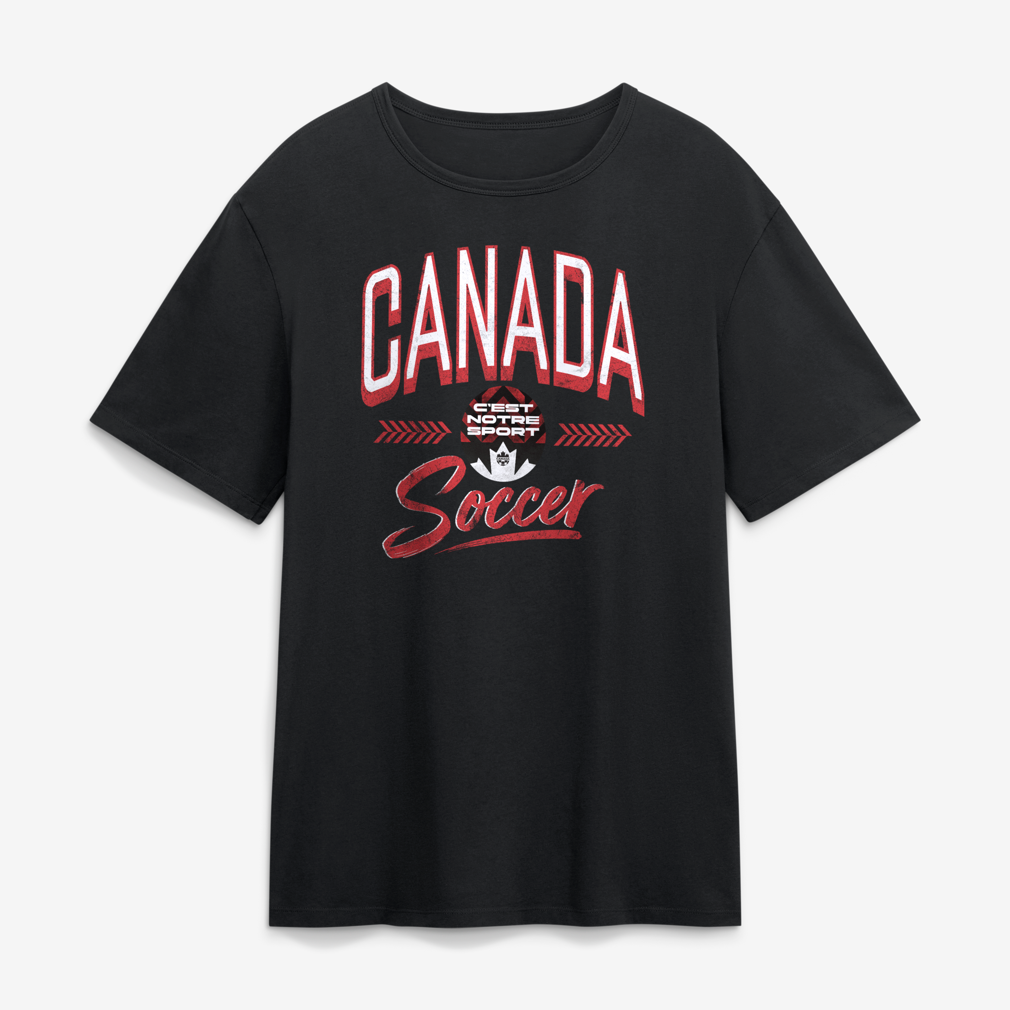 Men's Black Canada Soccer T-Shirt