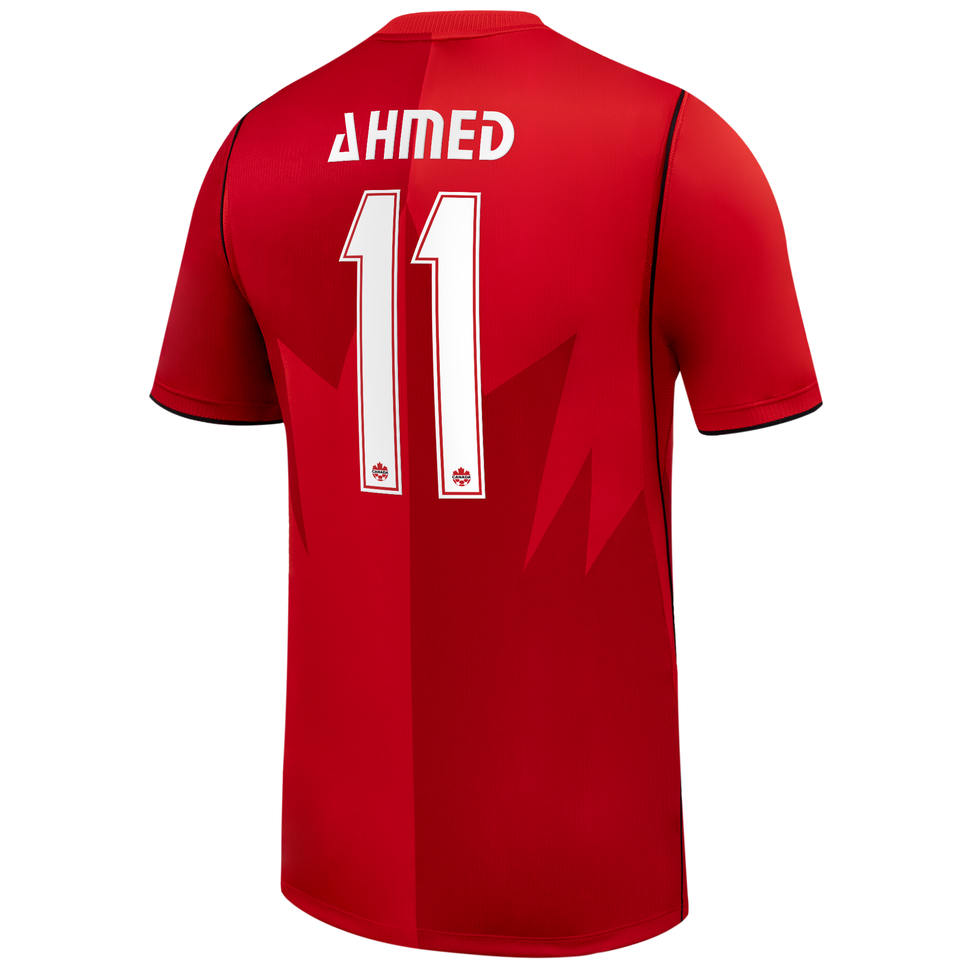 Men's Nike Ali Ahmed Red Canada Soccer 2026 Home Stadium Replica Jersey