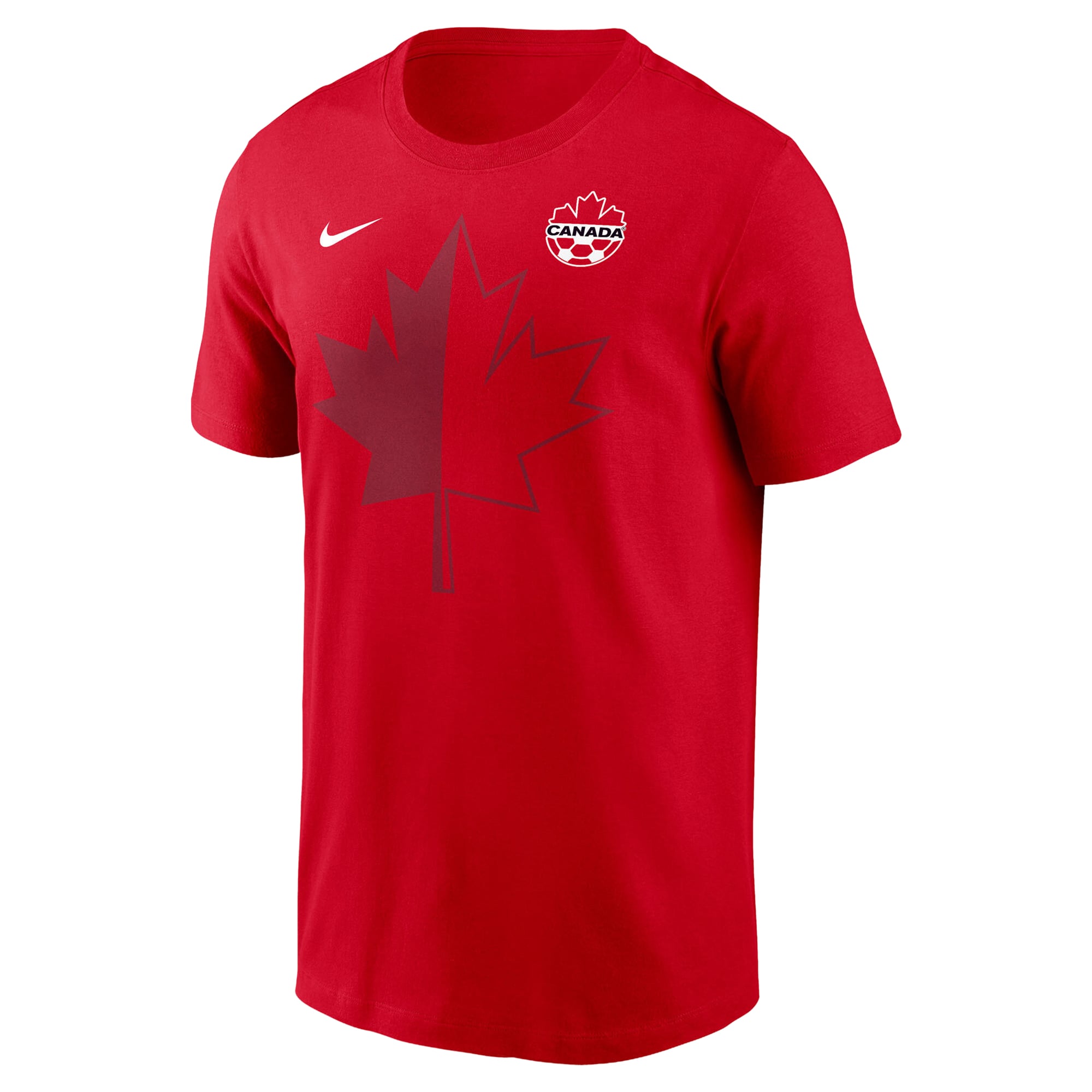 Men's Nike Alphonso Davies Red Canada Soccer Name & Number T-Shirt