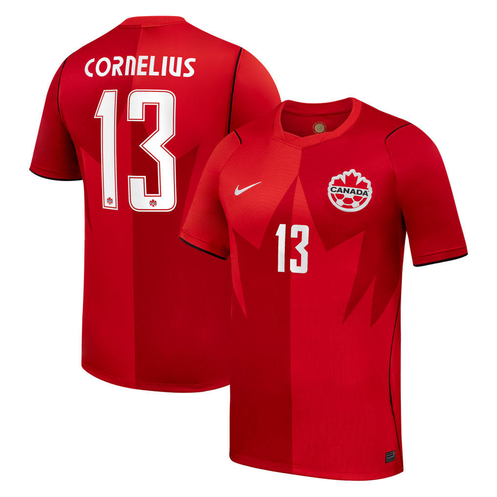 Men's Nike Derek Cornelius Red Canada Soccer 2026 Home Stadium Replica ...