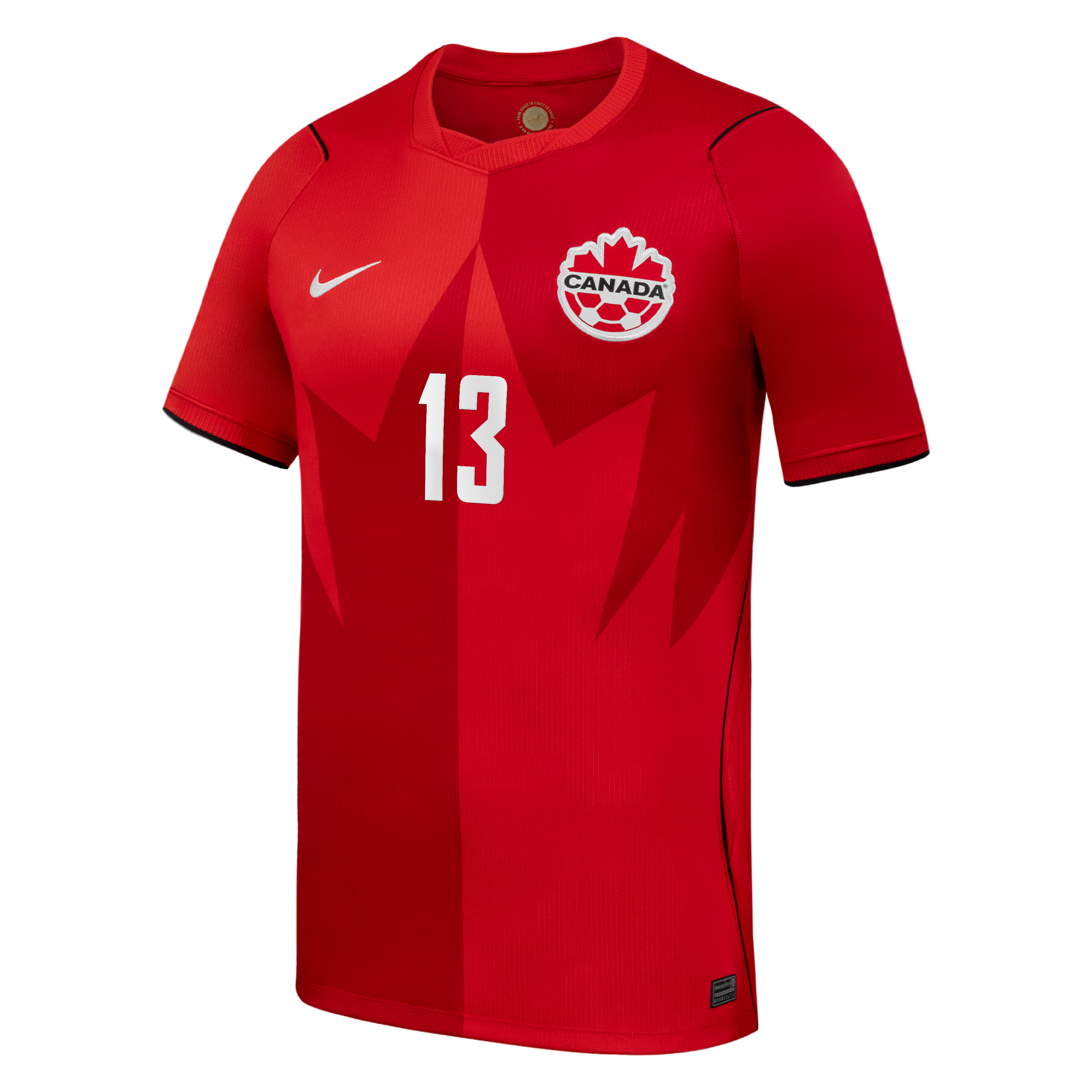 Men's Nike Derek Cornelius Red Canada Soccer 2026 Home Stadium Replica Jersey