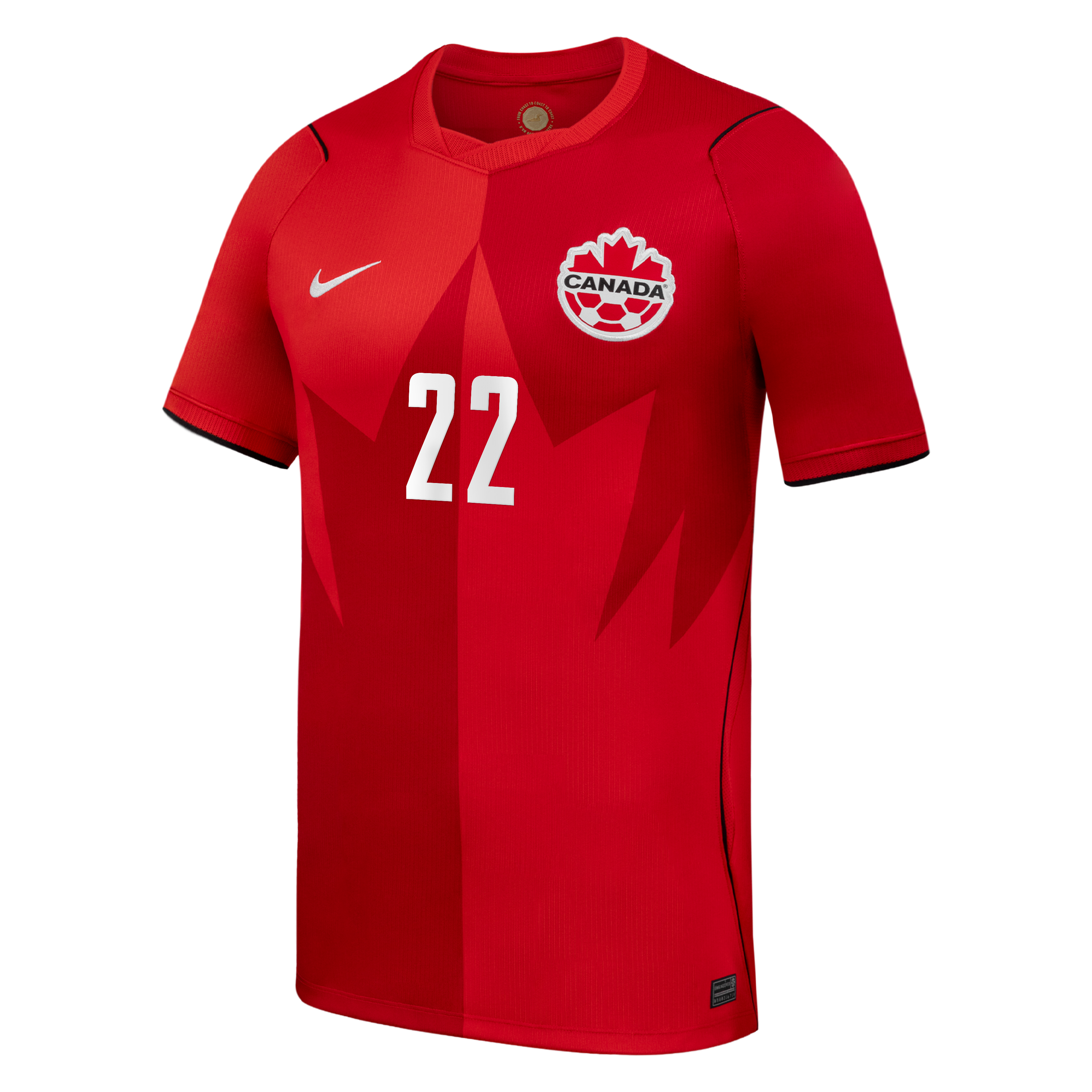 Men's Nike Richie Laryea Red Canada Soccer 2026 Home Stadium Replica Jersey