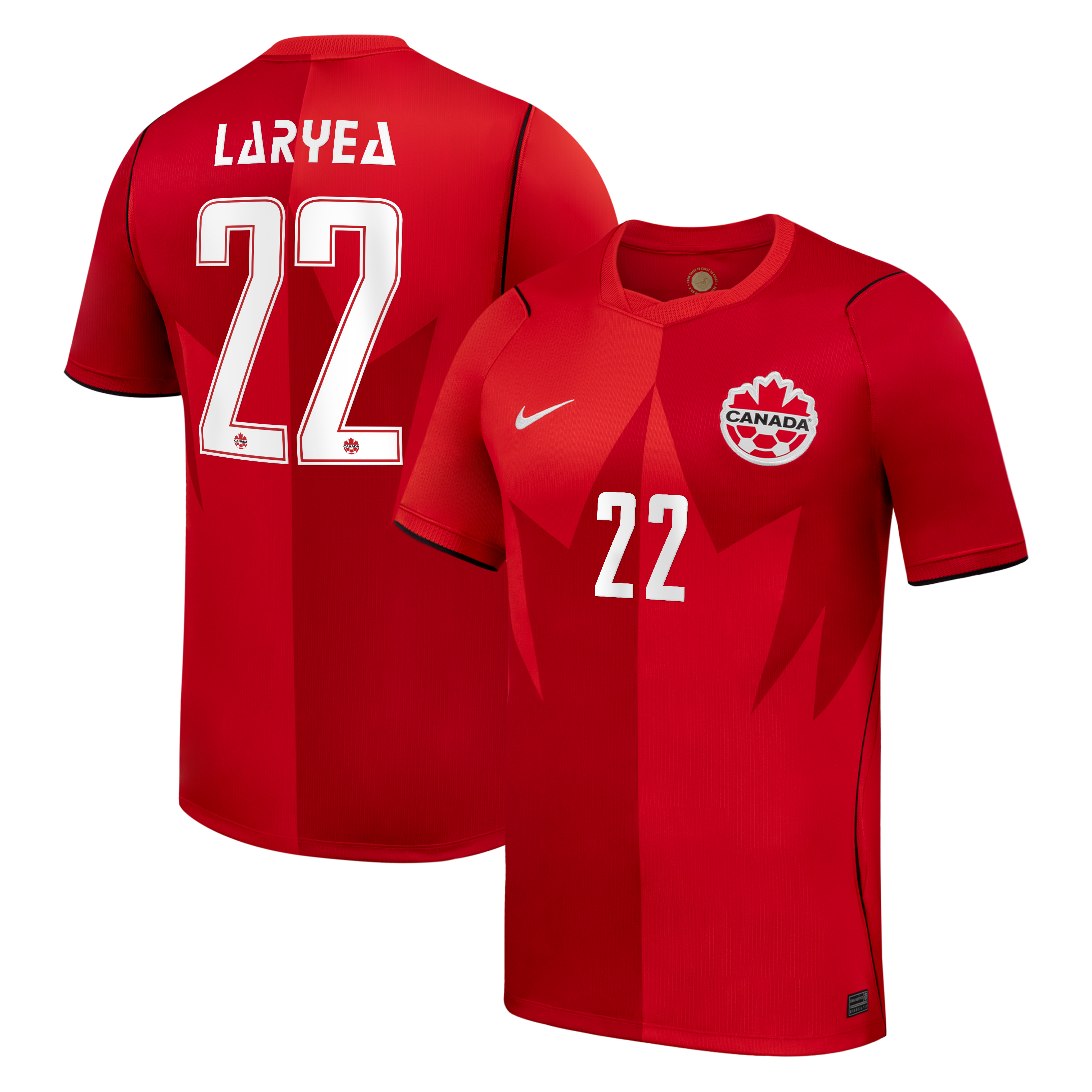 Men's Nike Richie Laryea Red Canada Soccer 2026 Home Stadium Replica Jersey