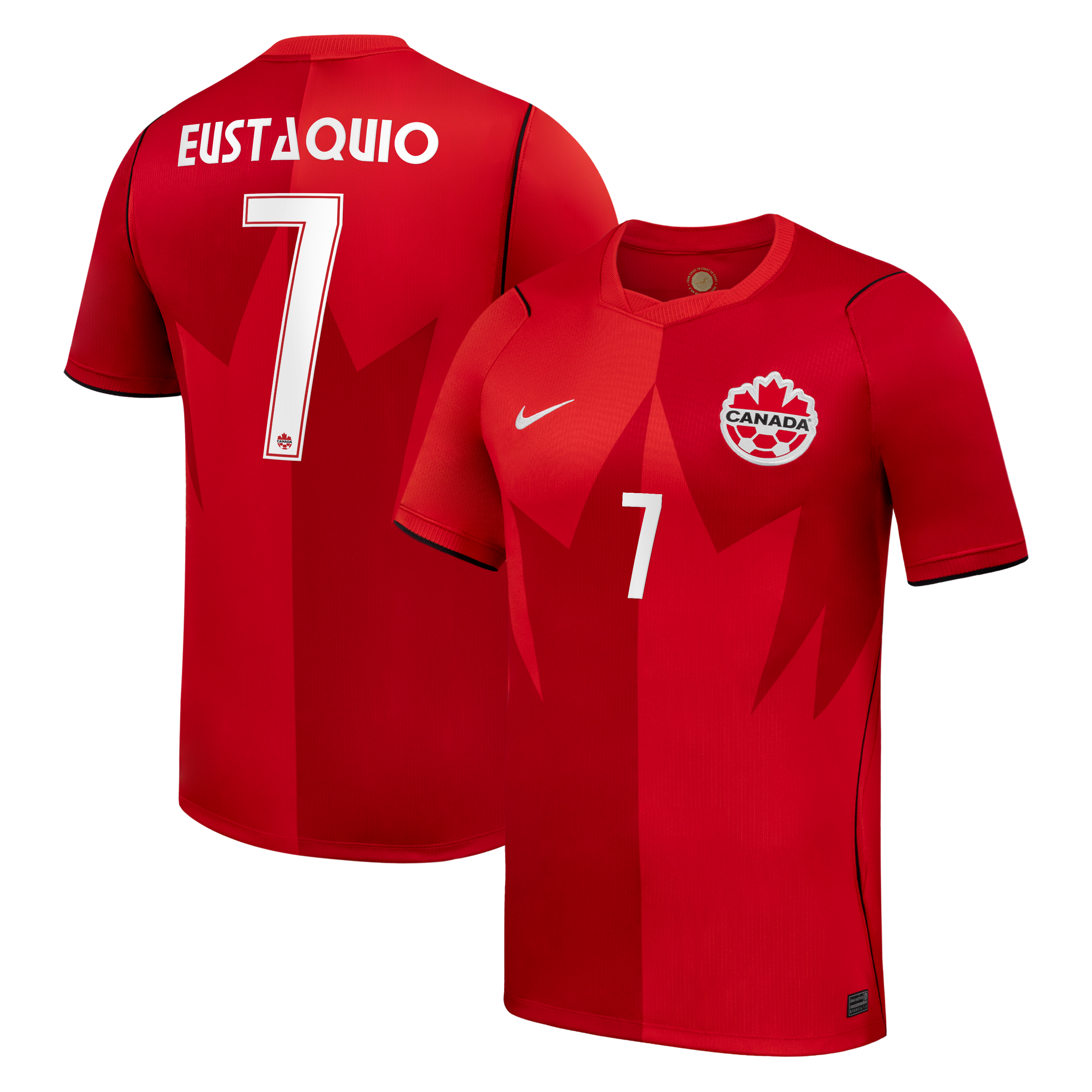 Men's Nike Stephen Eustáquio Red Canada Soccer 2026 Home Stadium Replica Jersey
