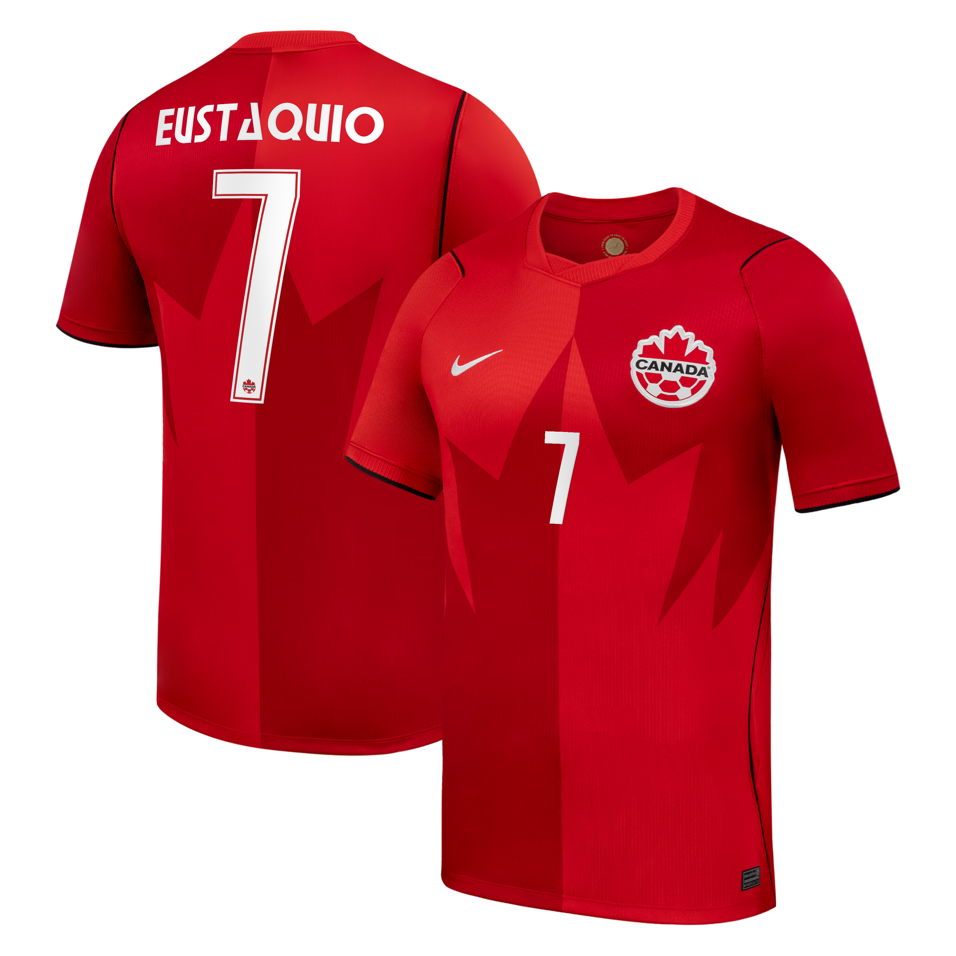 Men's Nike Stephen Eustáquio Red Canada Soccer 2026 Home Stadium Replica Jersey