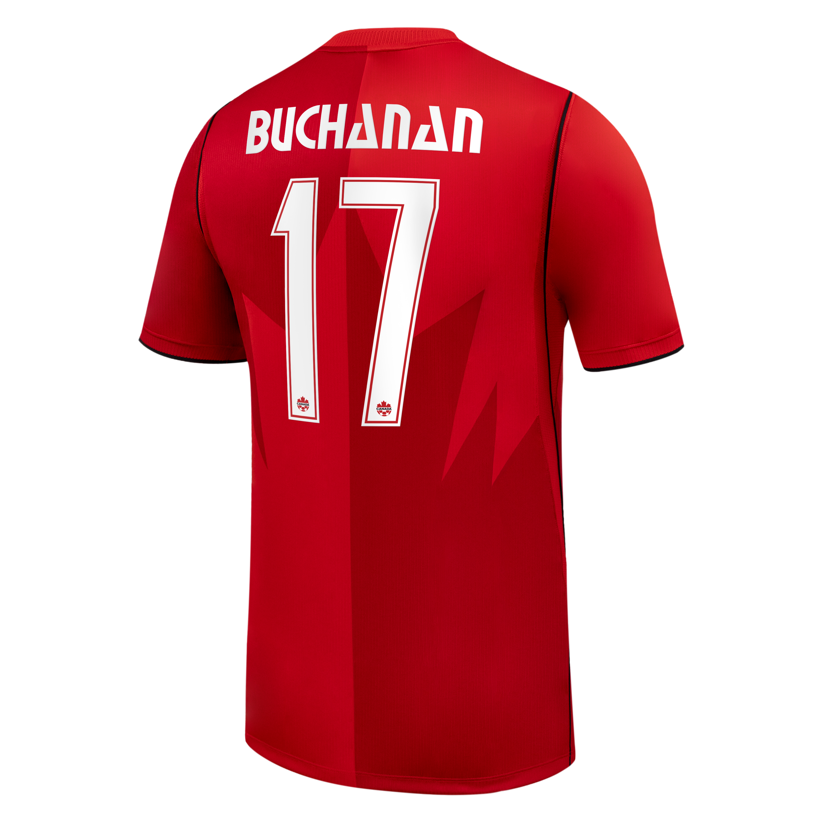 Men's Nike Tajon Buchanan Red Canada Soccer 2026 Home Stadium Replica Jersey